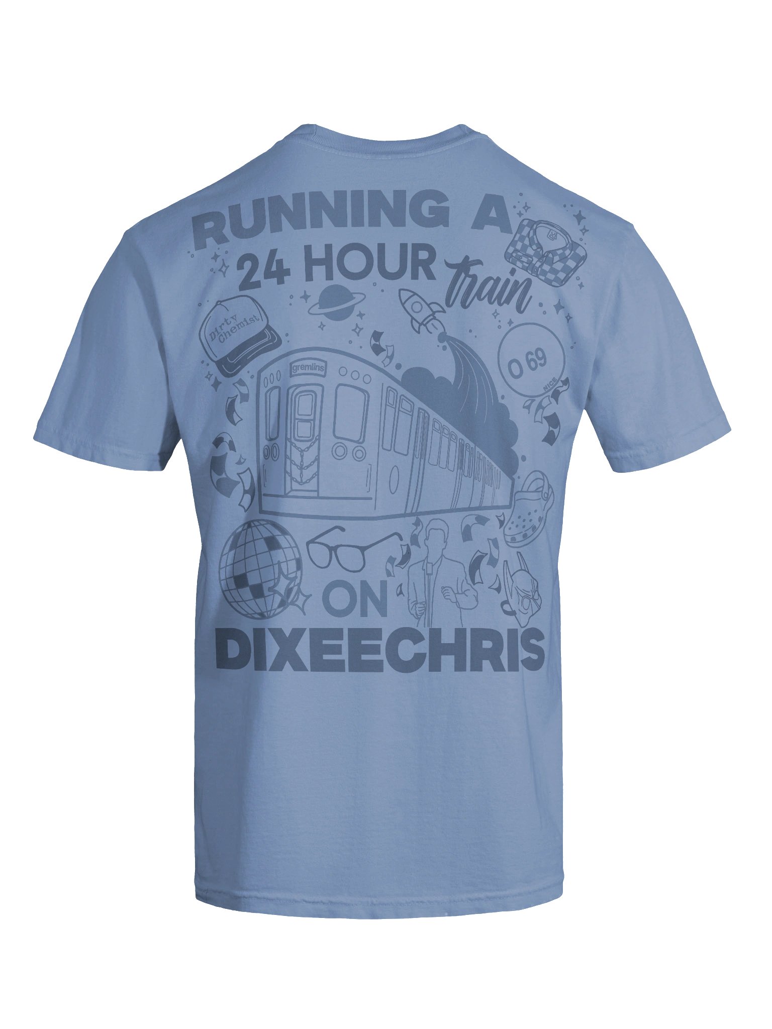 24hr Train Tee -Blue product image (5)
