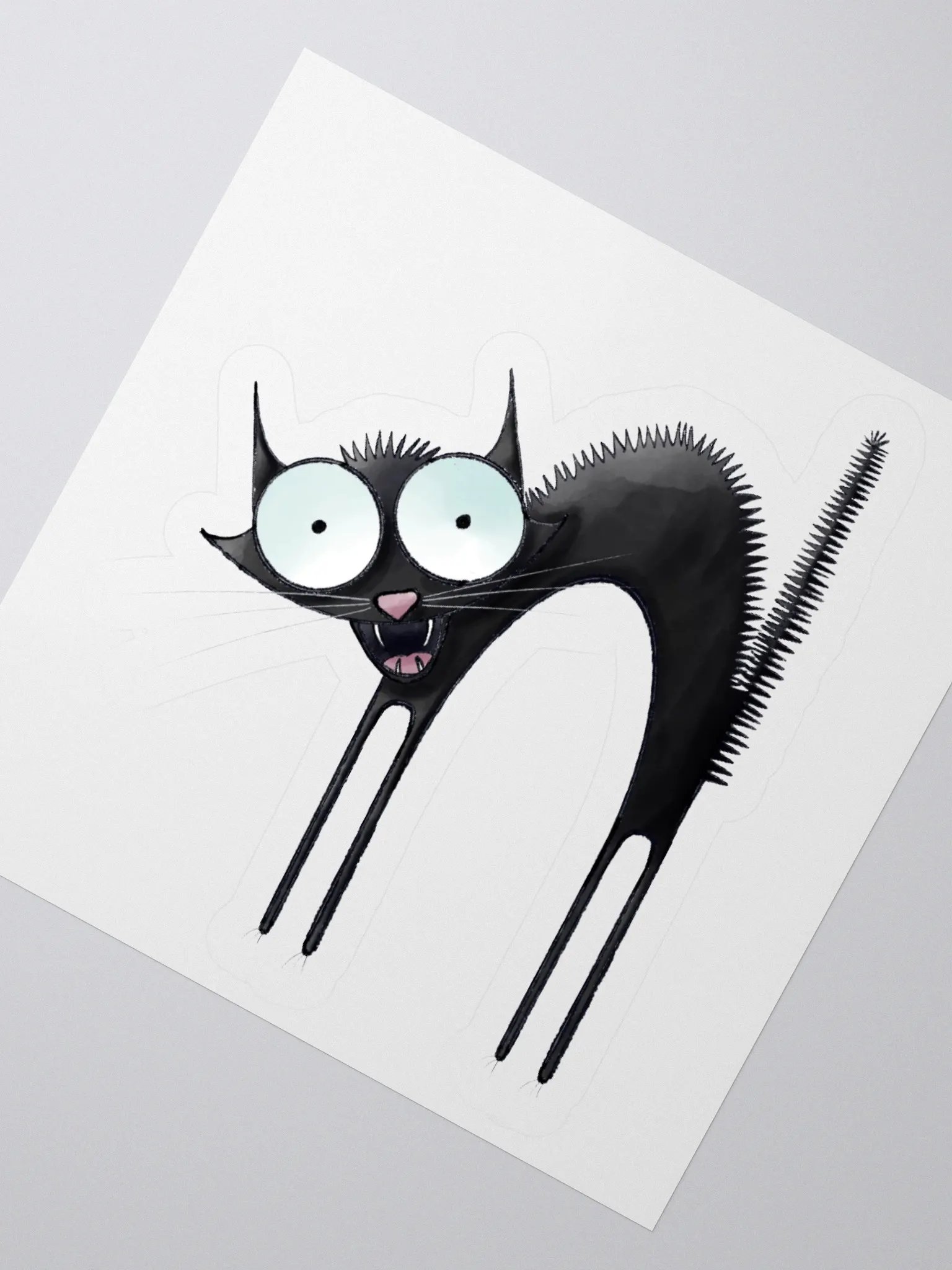 Impossible Farm Scared Cat Stickers product image (5)