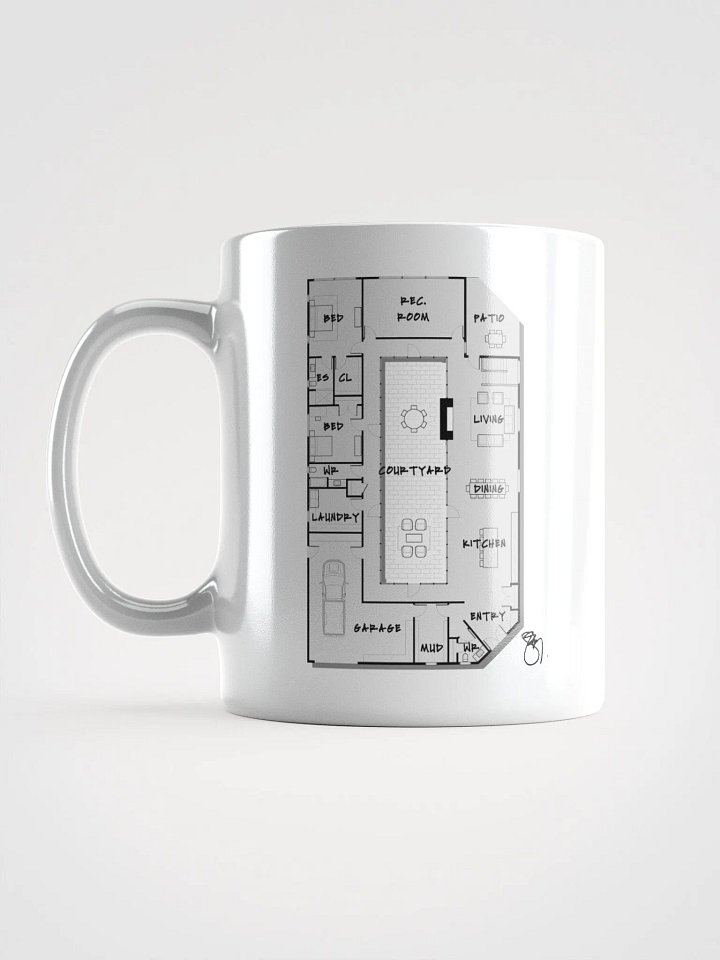 Alphabet Floor Plan Mug - D product image (1)