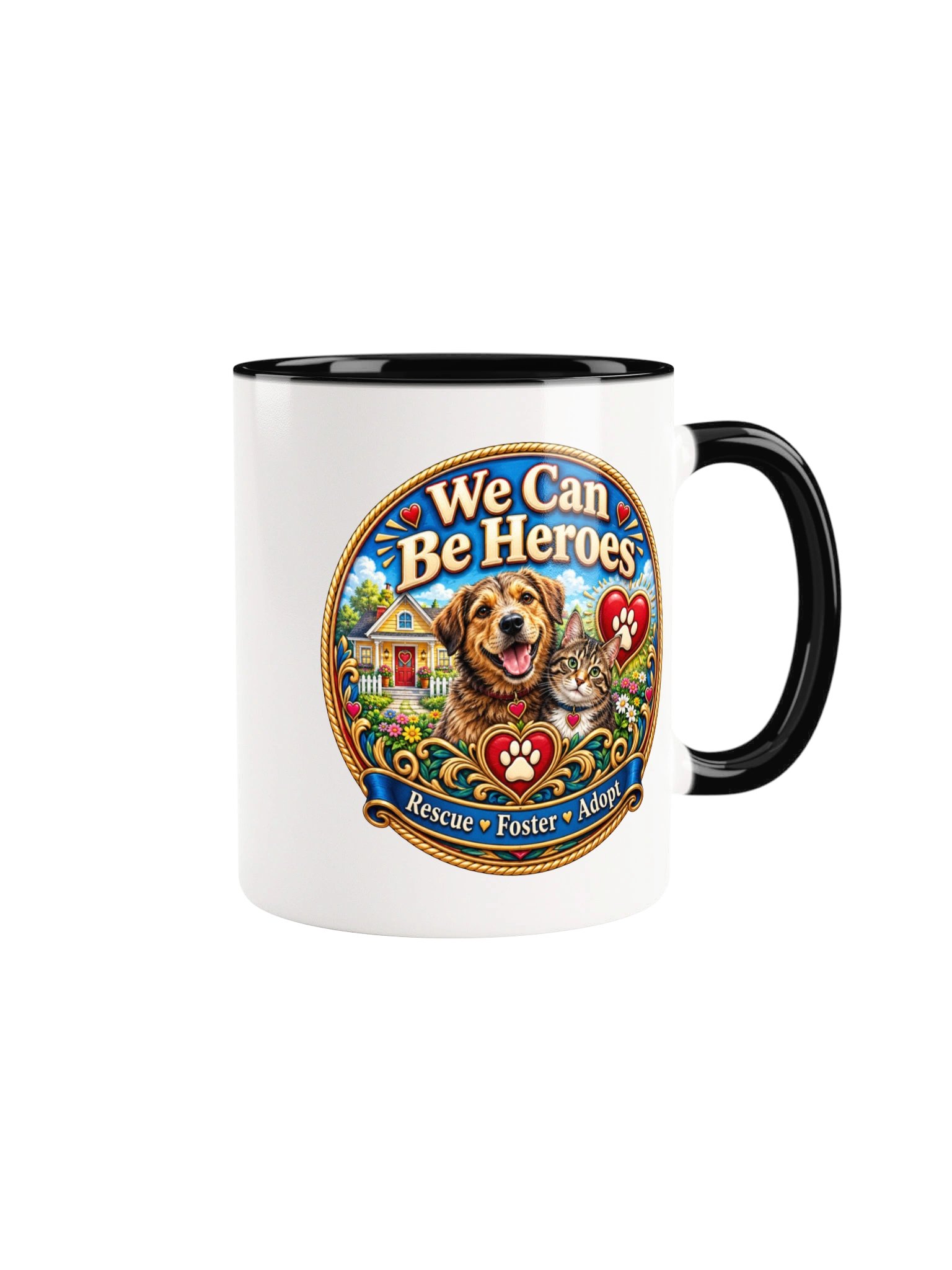 We Can Be Heroes Pet Rescue Two Color Mug product image (1)