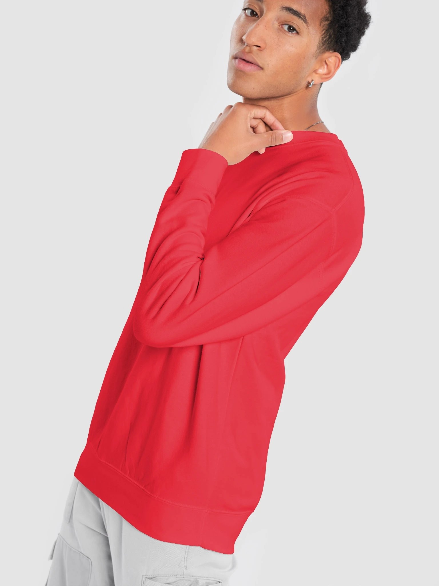 Plain Color Red Sweatshirt product image (2)