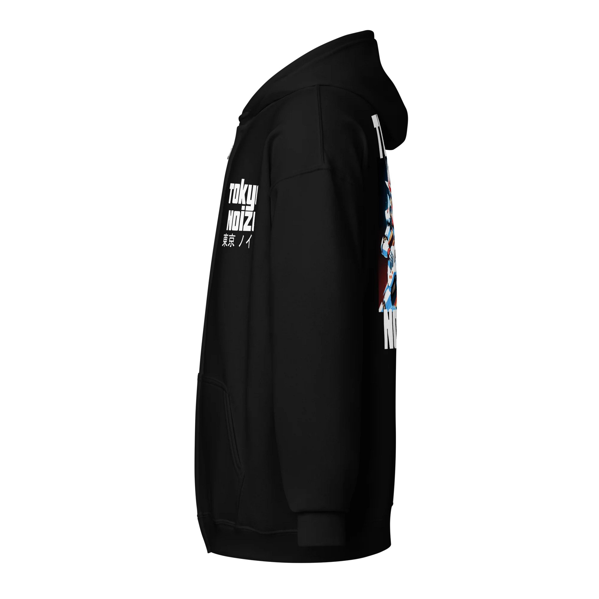 Battle Guitar Robot Unisex Zip Hoodie product image (4)