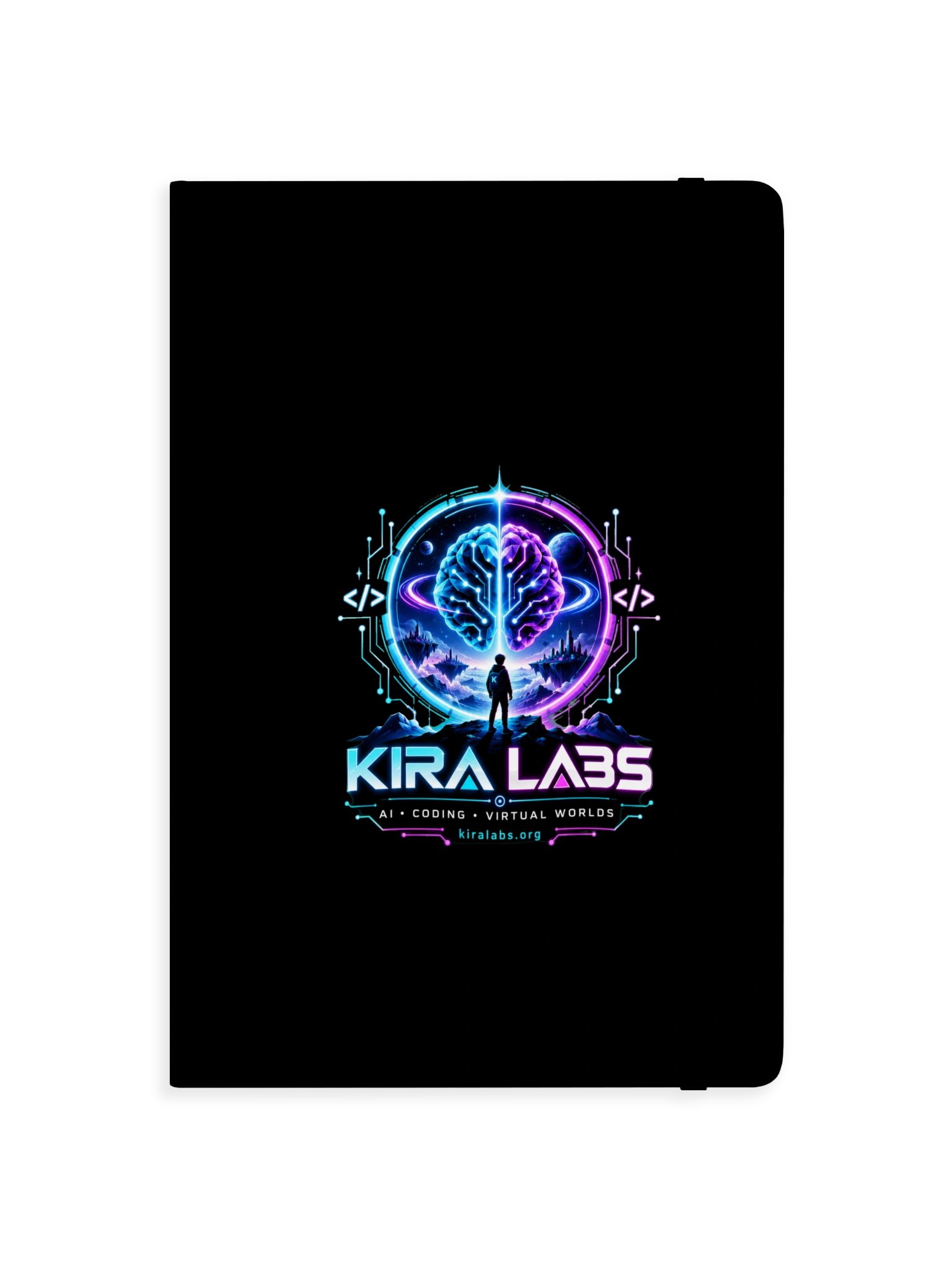 Kira Labs AI Coding Virtual Worlds Lined Notebook product image (1)