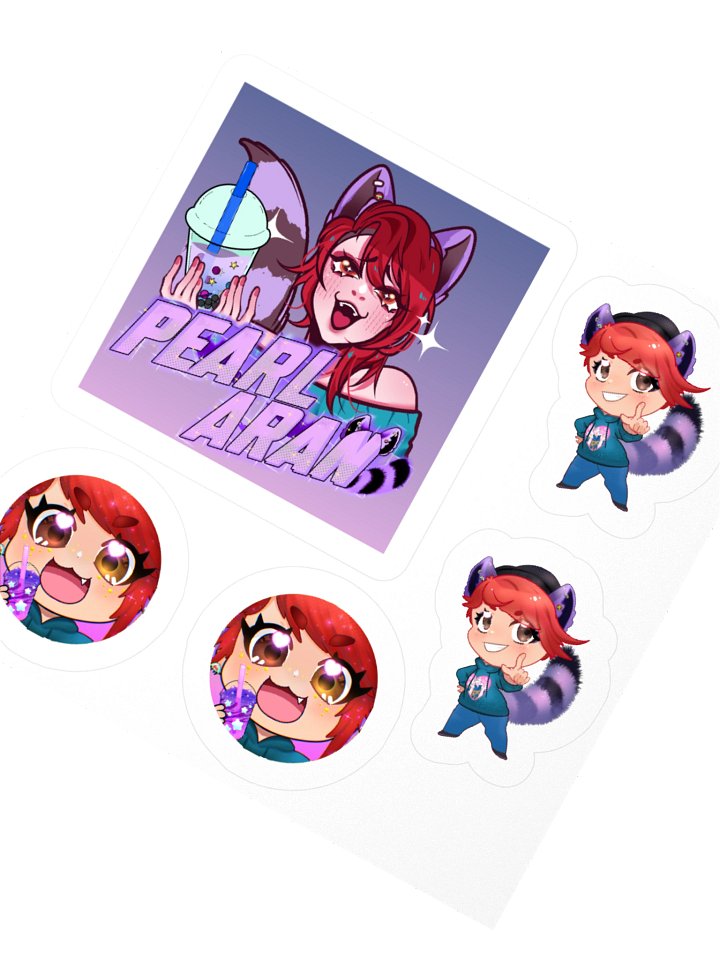 Space Raccoon Girl StickerSheet product image (4)