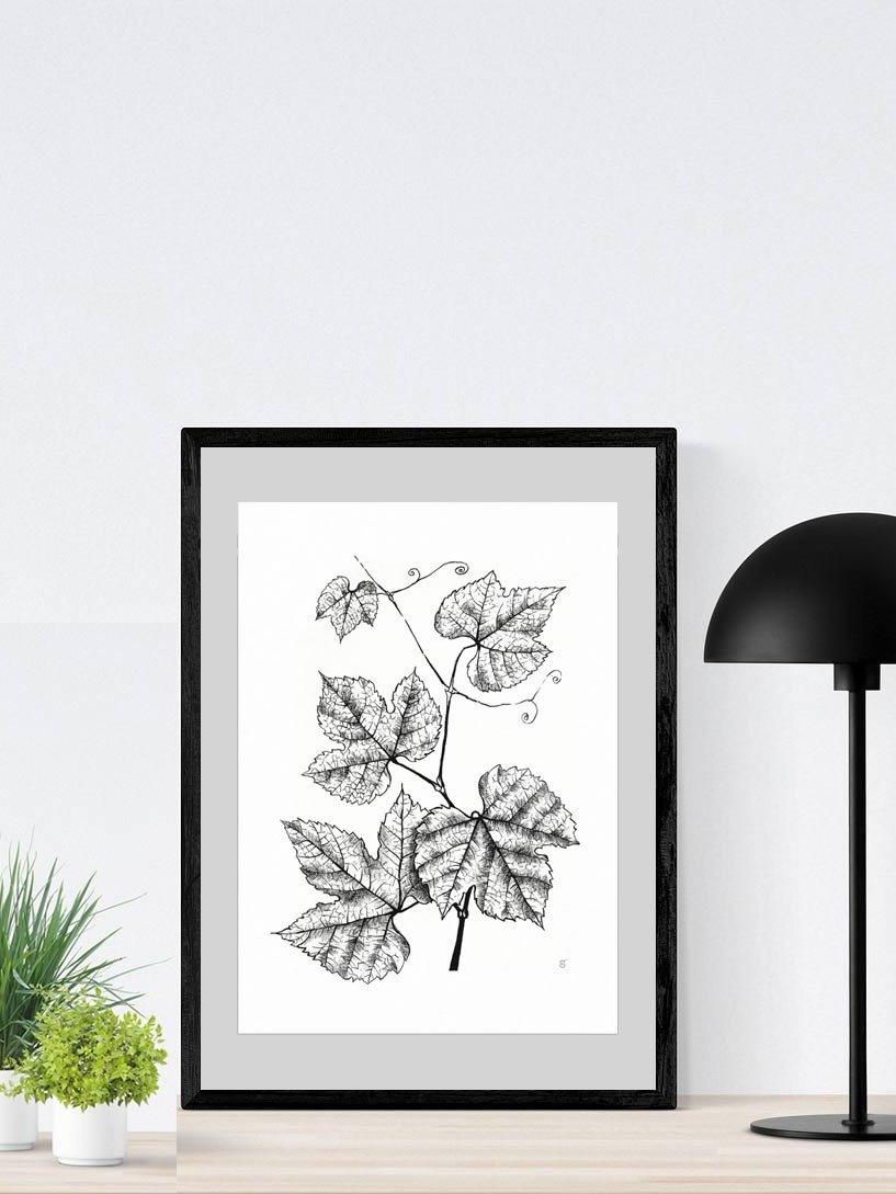 Enchanted Vine: Premium Matte Poster - Grape Leaves product image (9)