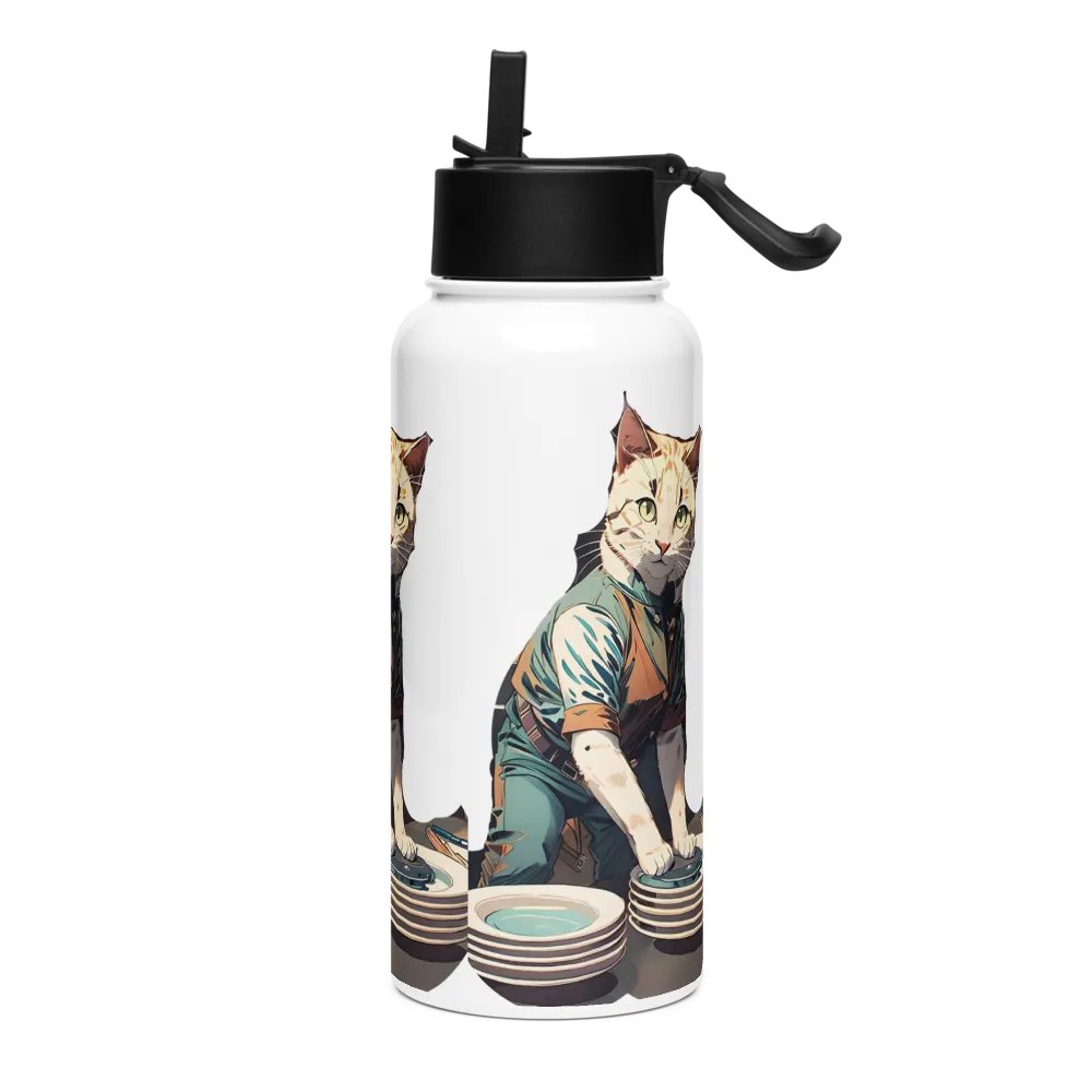 Purr-fectly Practical Stainless Steel Bottle product image (3)