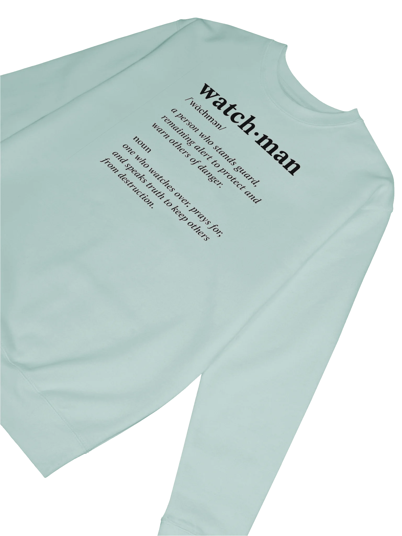 Watchman Sweatshirt | Ezekiel 33:7 | Stand Alert. Pray Boldly. Speak Truth. product image (6)