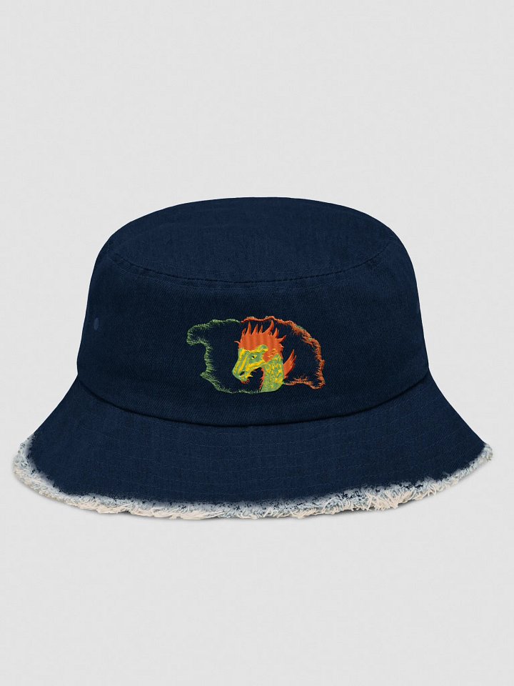 Dragonfire Distressed Denim Bucket Hat product image (1)