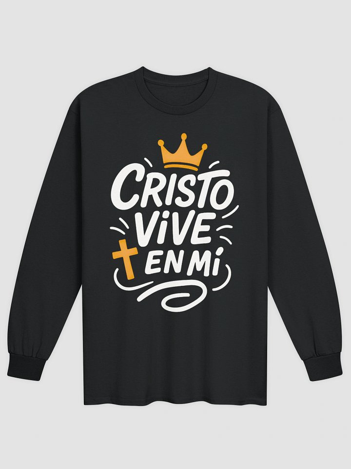 Camiseta Unisex Manga Larga | Cristo vive en mí product image (1)