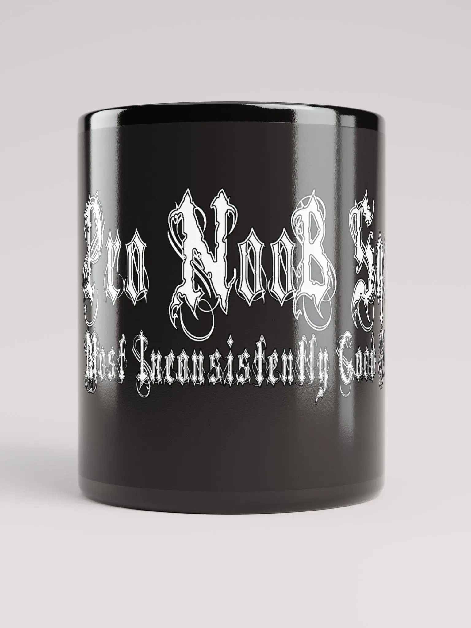 NooB Black Glossy Mug product image (9)
