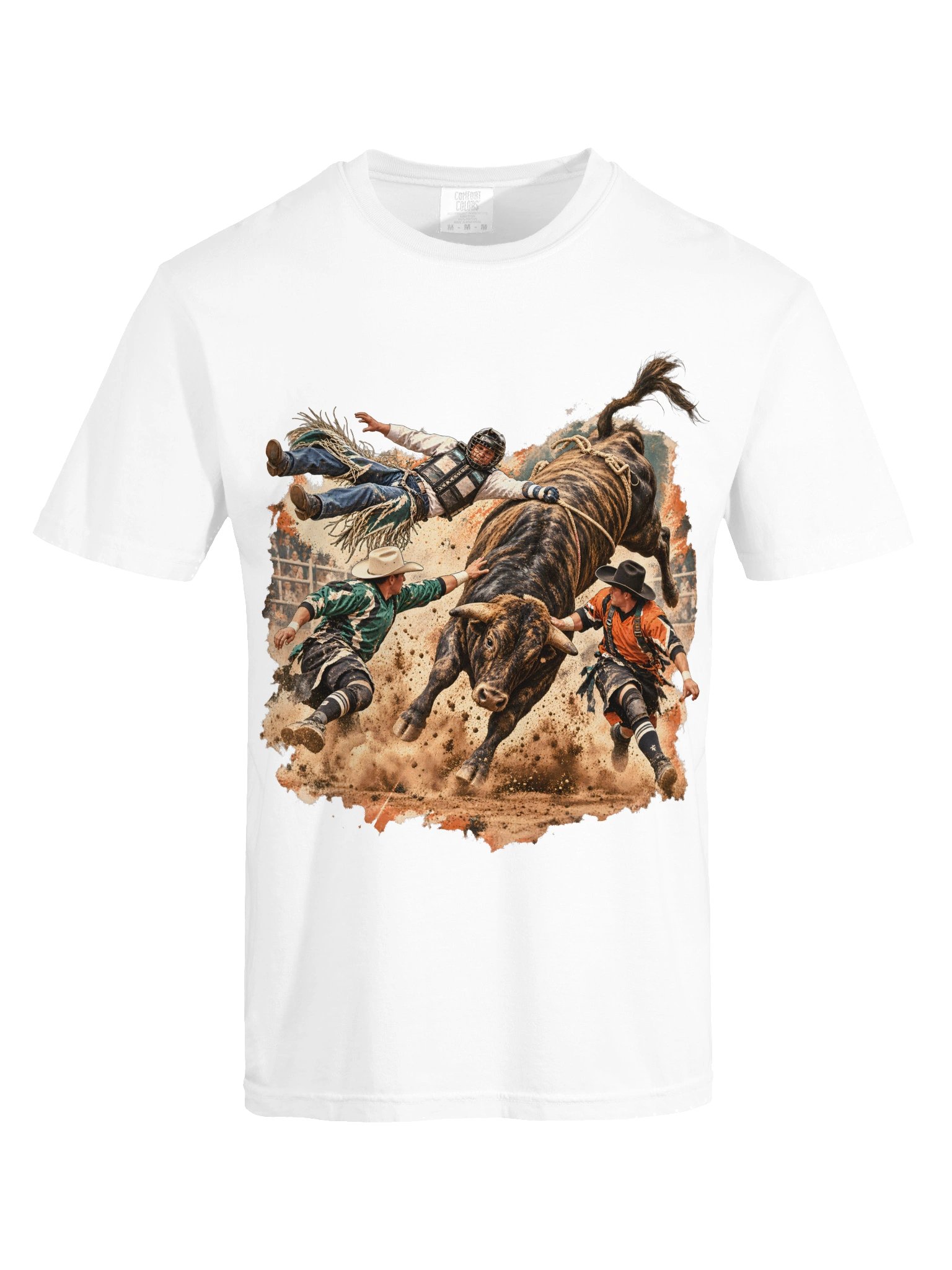 Bull Riding Wreck Shirt — Hung Up Rodeo Tee | Broken Roughstock™ product image (10)