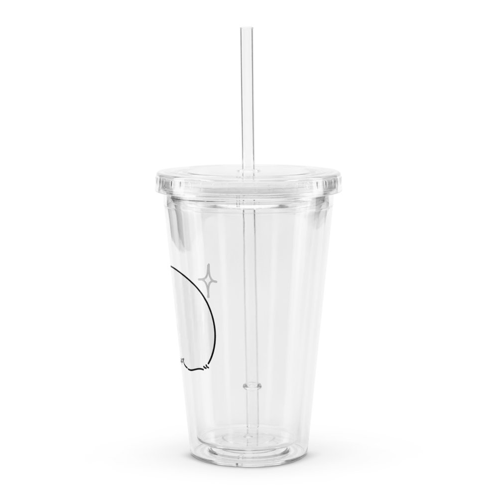 Grumpy Manul - Transparent Cup & Straw product image (4)