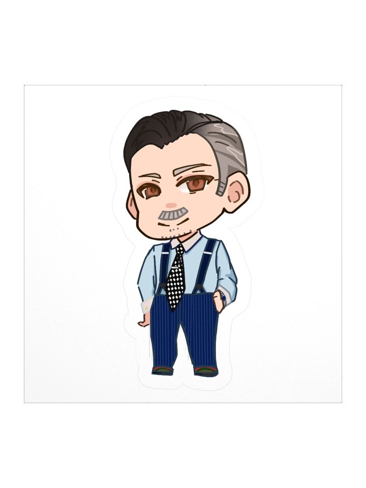 Hayakawa-san Sticker Dapper Salaryman Mr. H Kiss Cut Sticker product image (1)