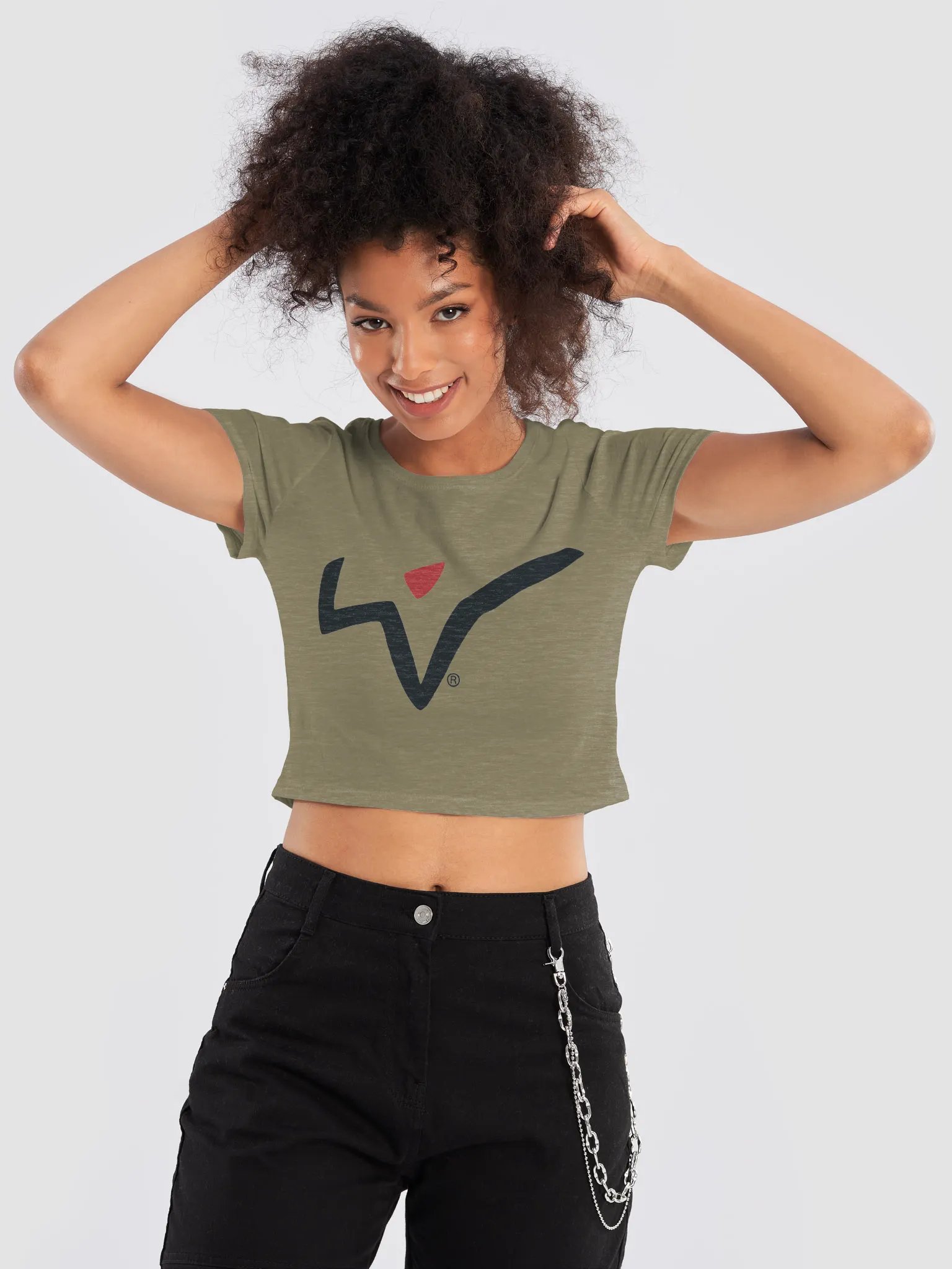 FTA - Check Mark Chic Women's Crop Tee product image (9)