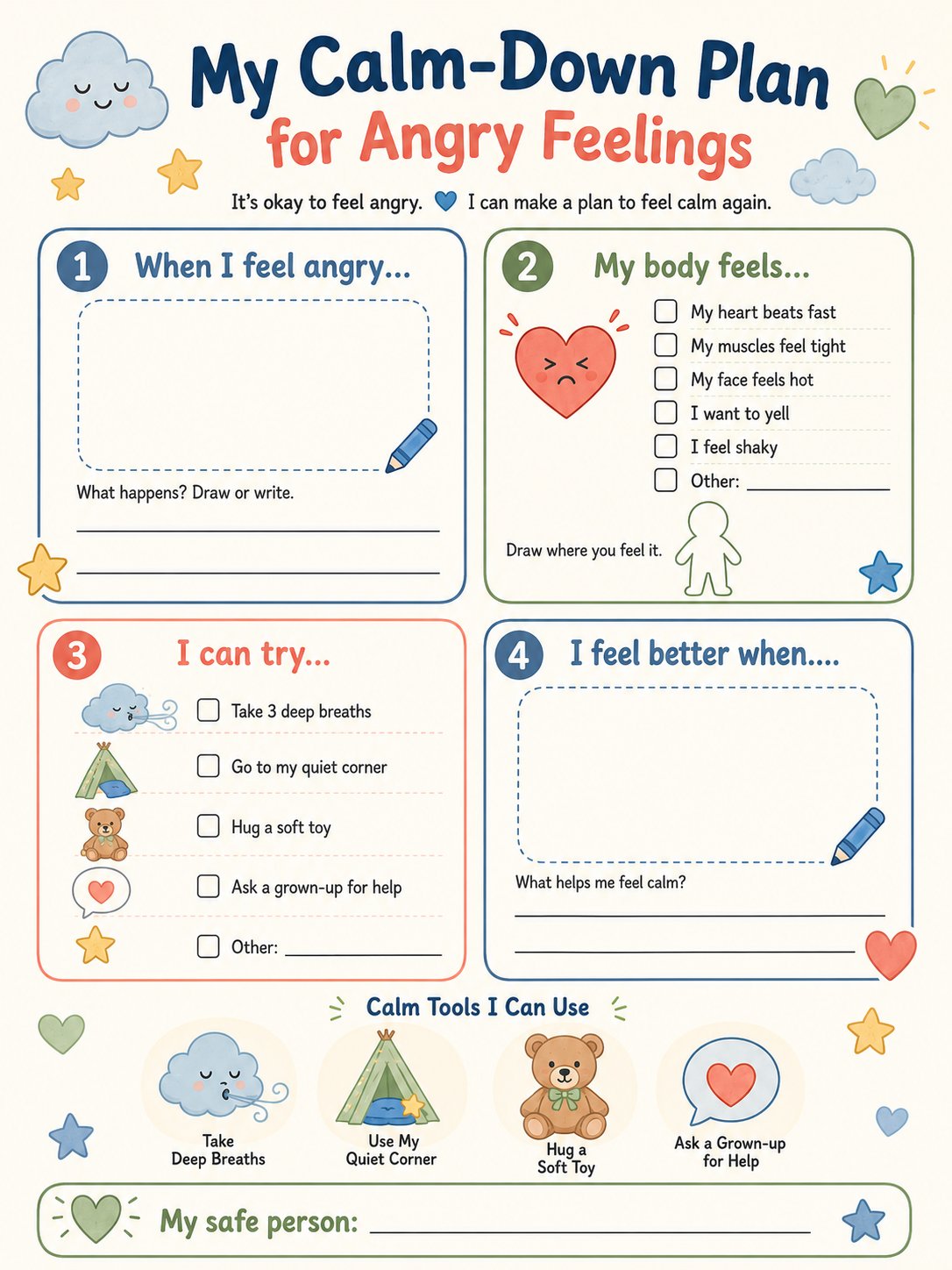 Calm Corner Worksheet Wizard GPT product image (5)