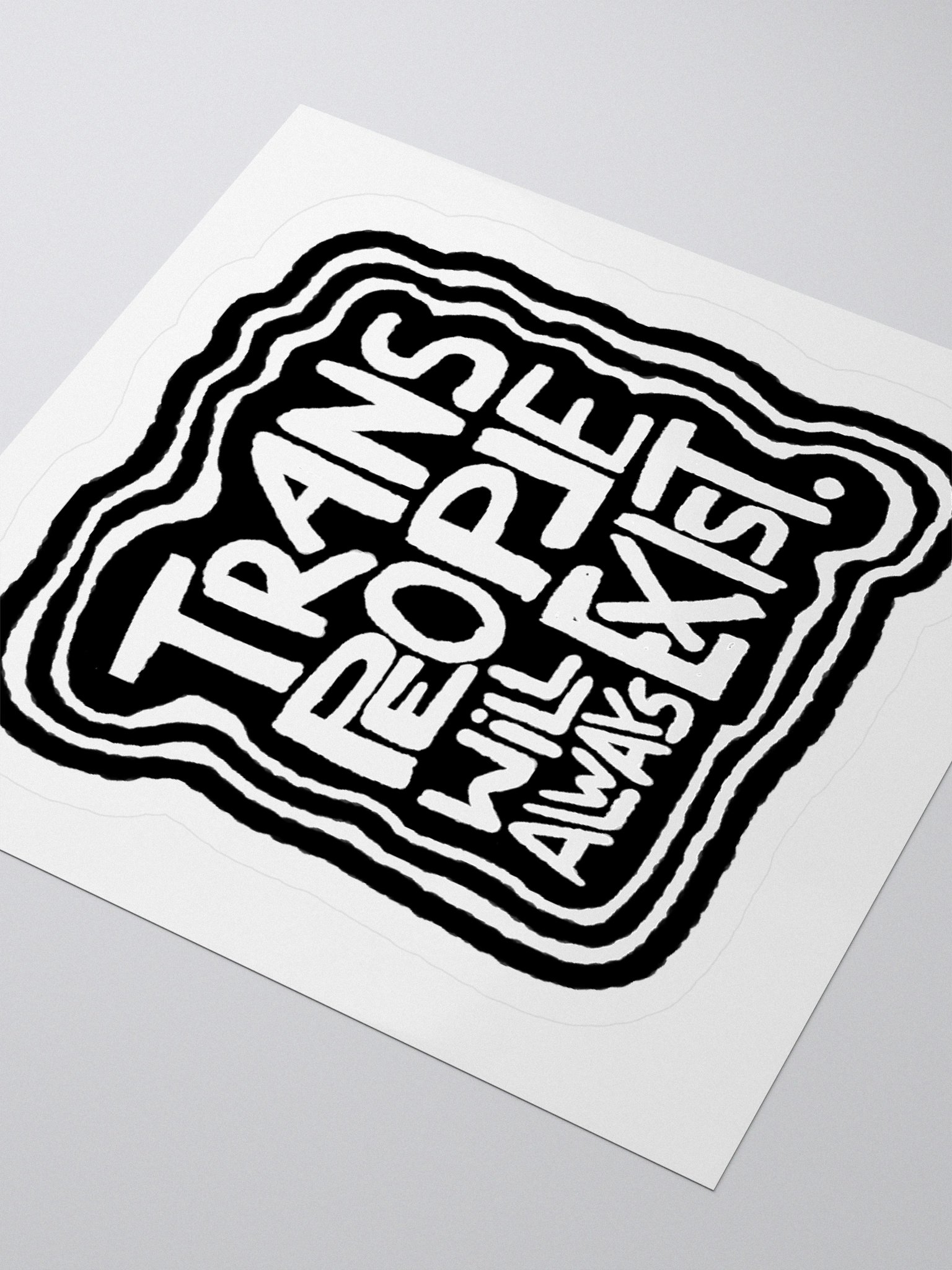 TRANS PEOPLE WILL ALWAYS EXIST. sticker product image (3)