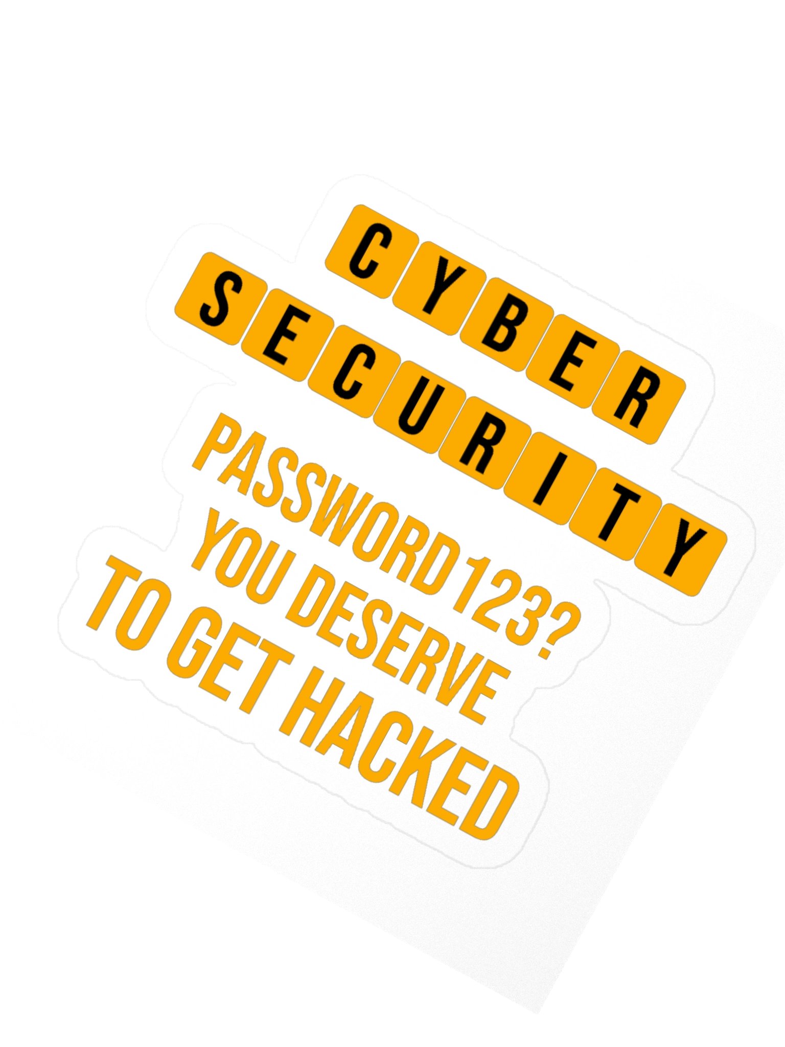Password123 Cybersecurity Sticker - Cybersecurity Awareness Month gifts product image (4)