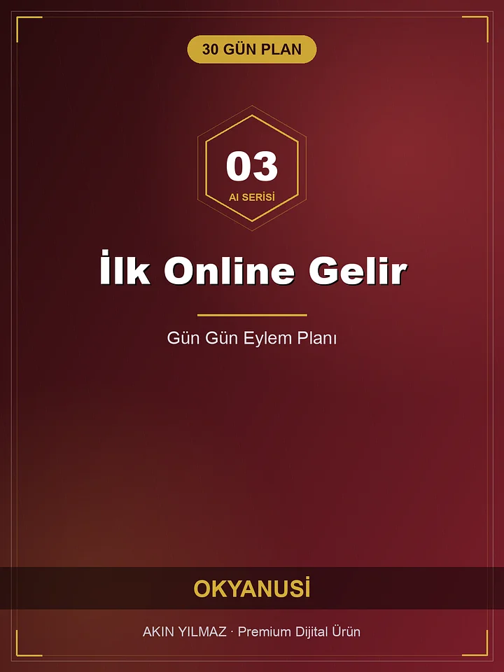 30 Günde İlk Online Gelir — Gün Gün Eylem Planı product image (1)