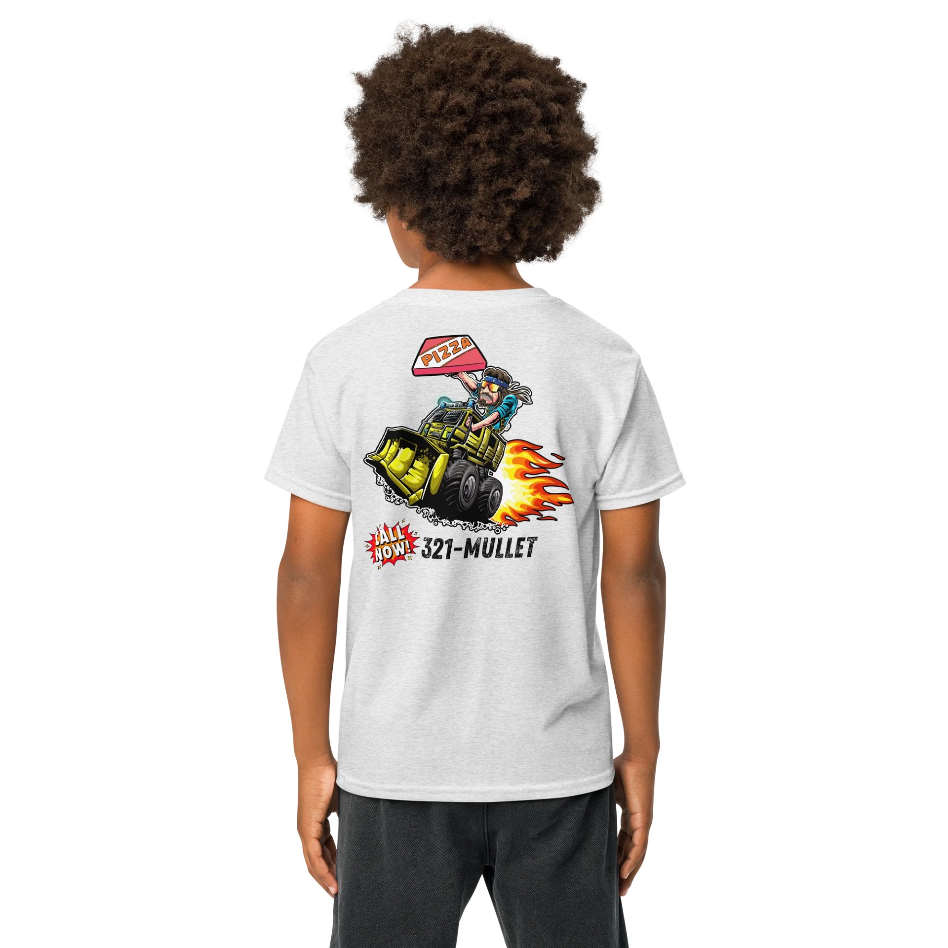 Gildan Youth Sports Tee : MULLETS MONSTER PIZZA product image (48)