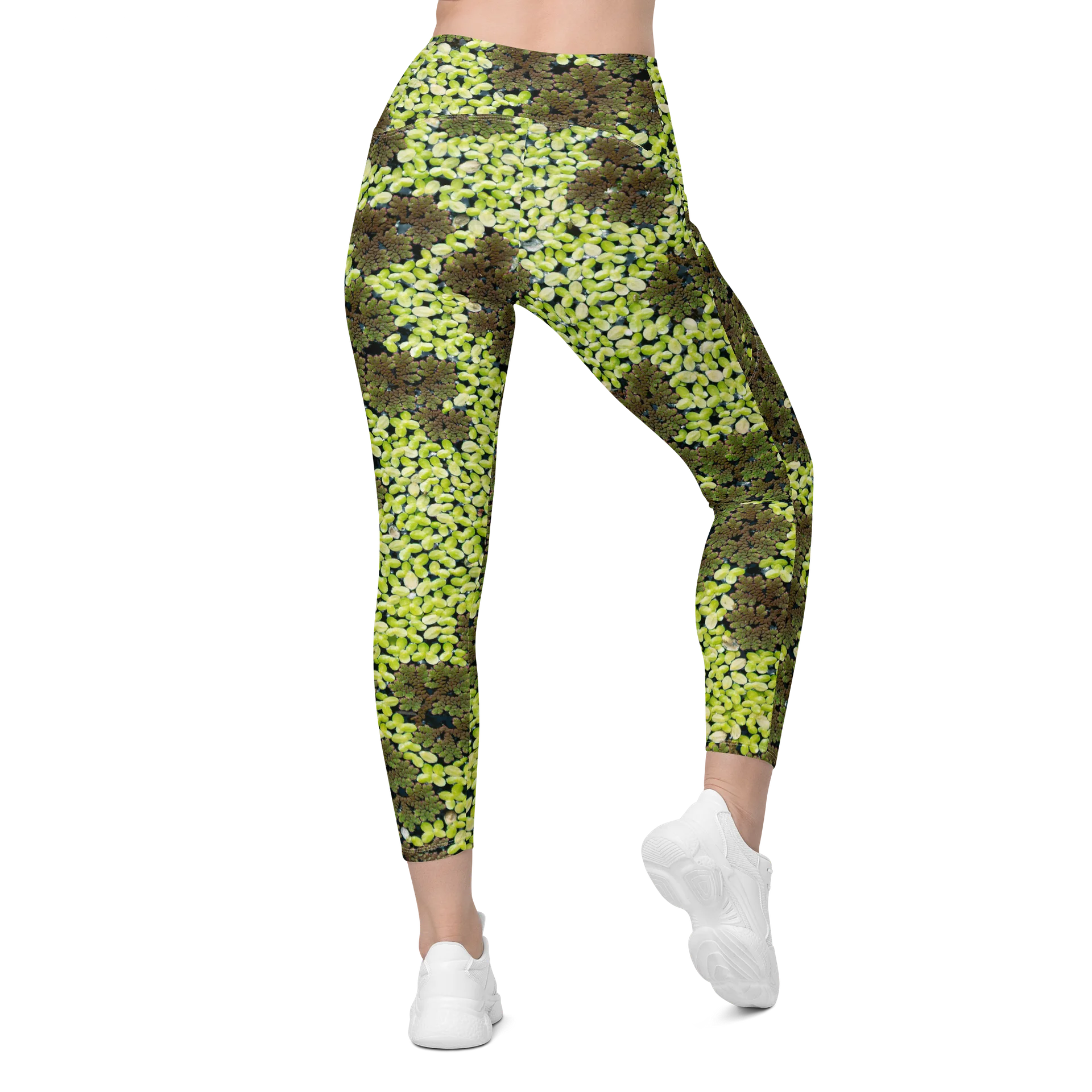 Verdant Life Light Women's Crossover High-Waisted Leggings with Dual Pockets product image (2)
