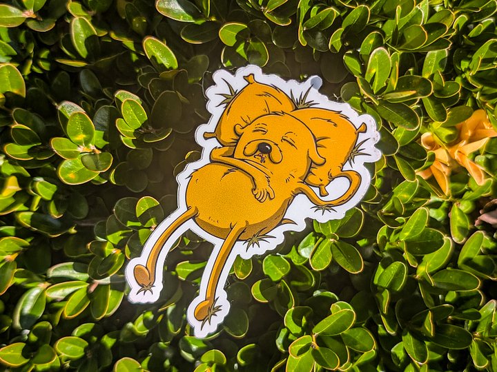 “Jake the Dog” | Adventure Time Waterproof Vinyl Sticker product image (1)