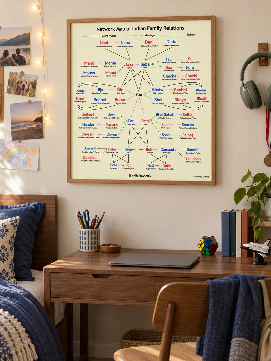 Network Map of Indian Relationships product image (1)