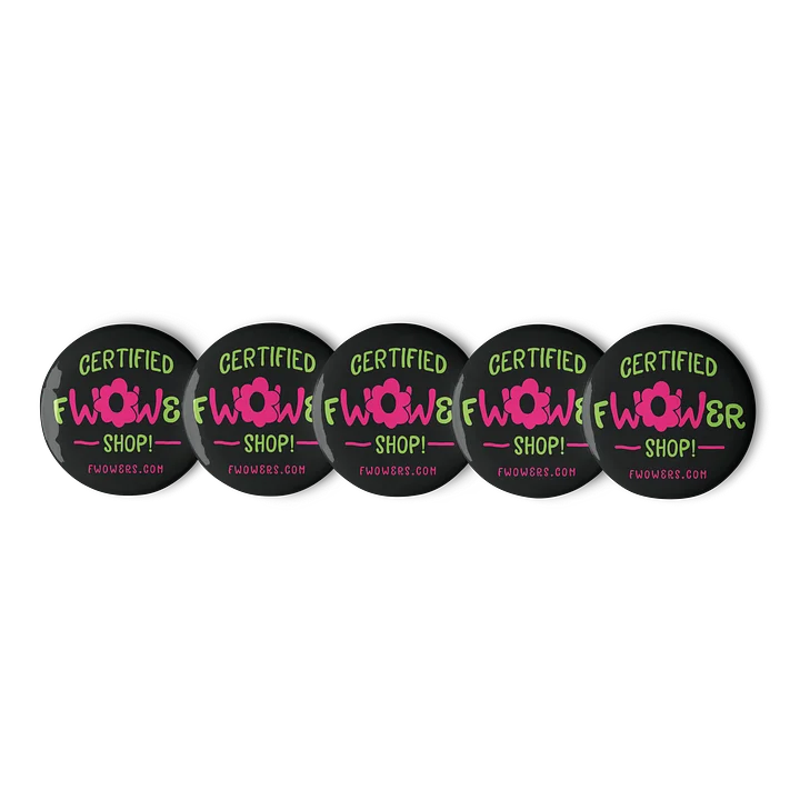 Certified fWOWer Shop!™ Buttons Black (Set of 5) product image (1)