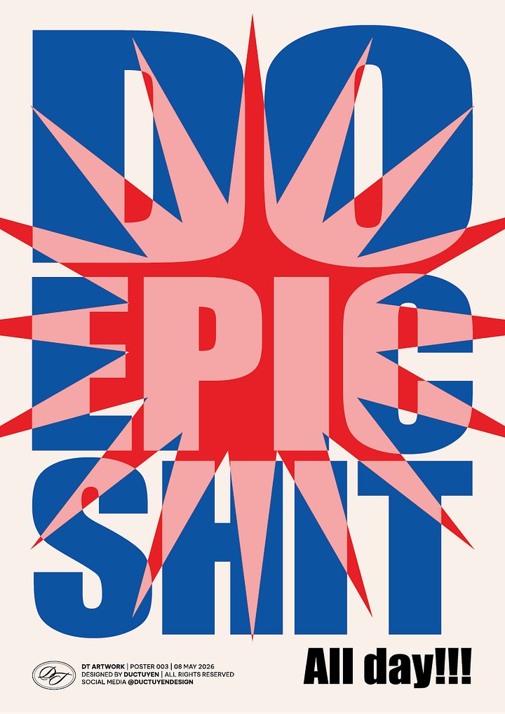 "DO EPIC SHIT" Print Poster (Unframe) product image (1)