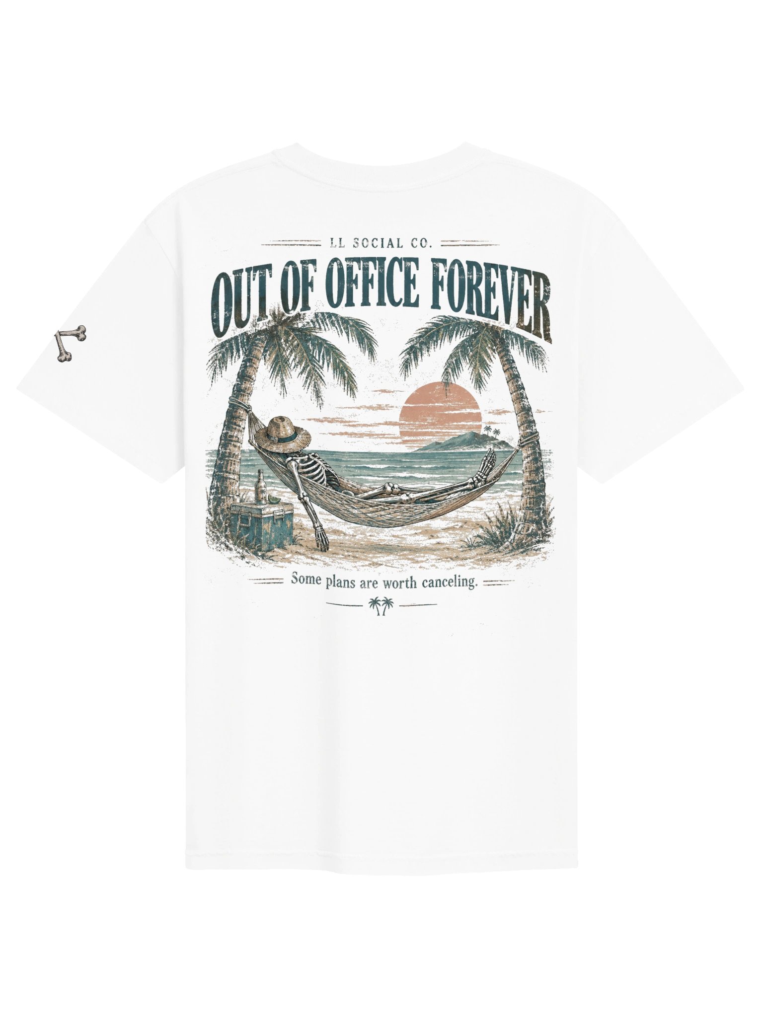 Out of Office Forever Comfort Colors Tee — Coastal Skellie Edit product image (2)