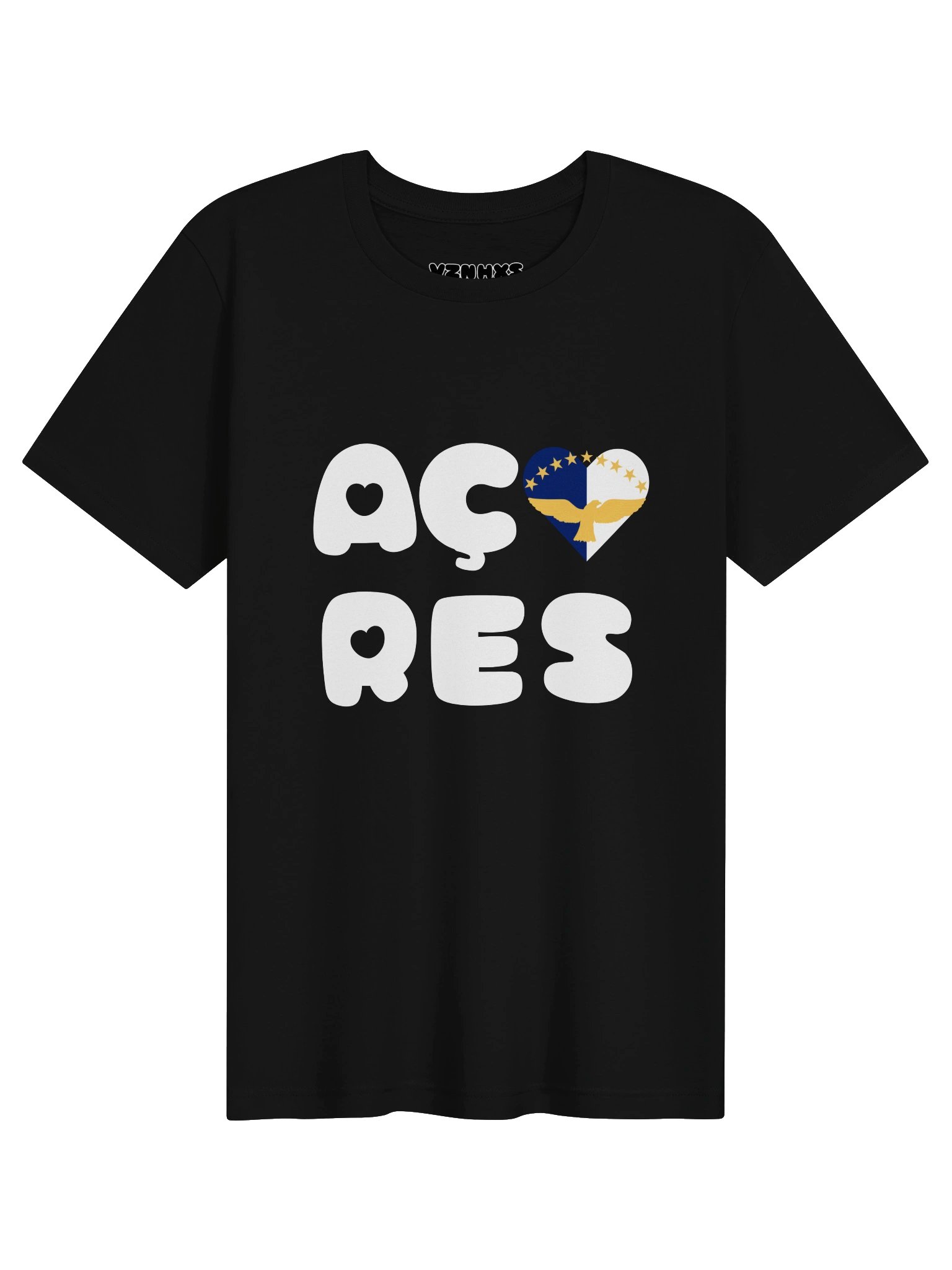 azores hearts (white text) supersoft tee product image (81)