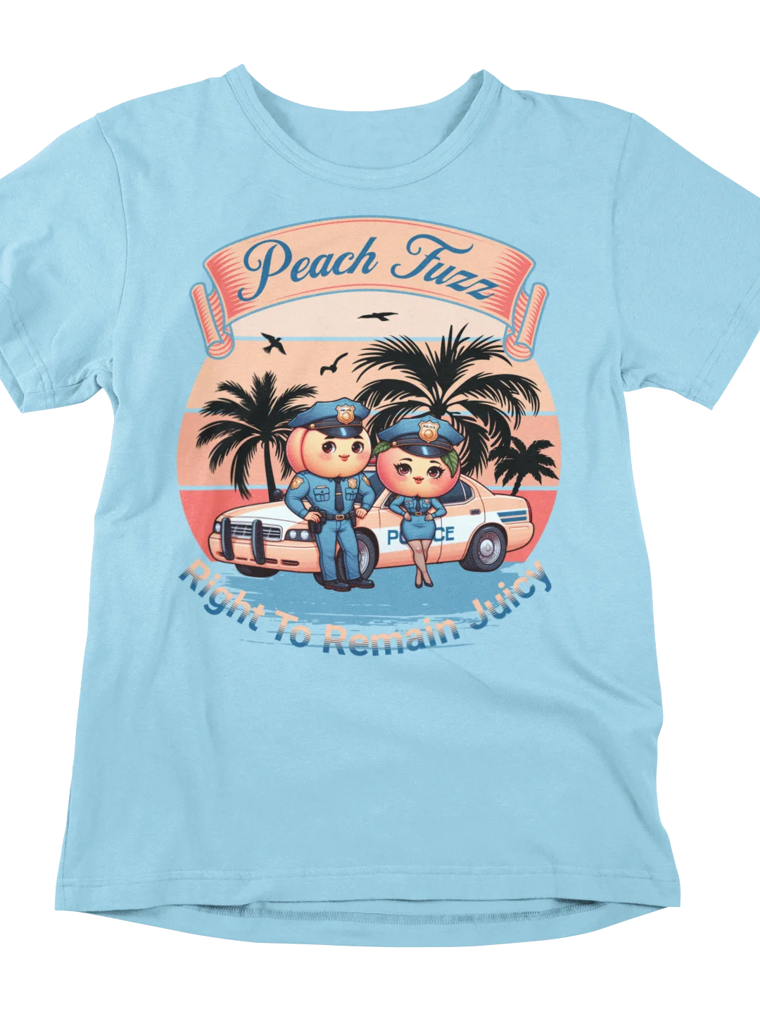 Peach Fuzz Police: Right to Remain Juicy Design product image (55)