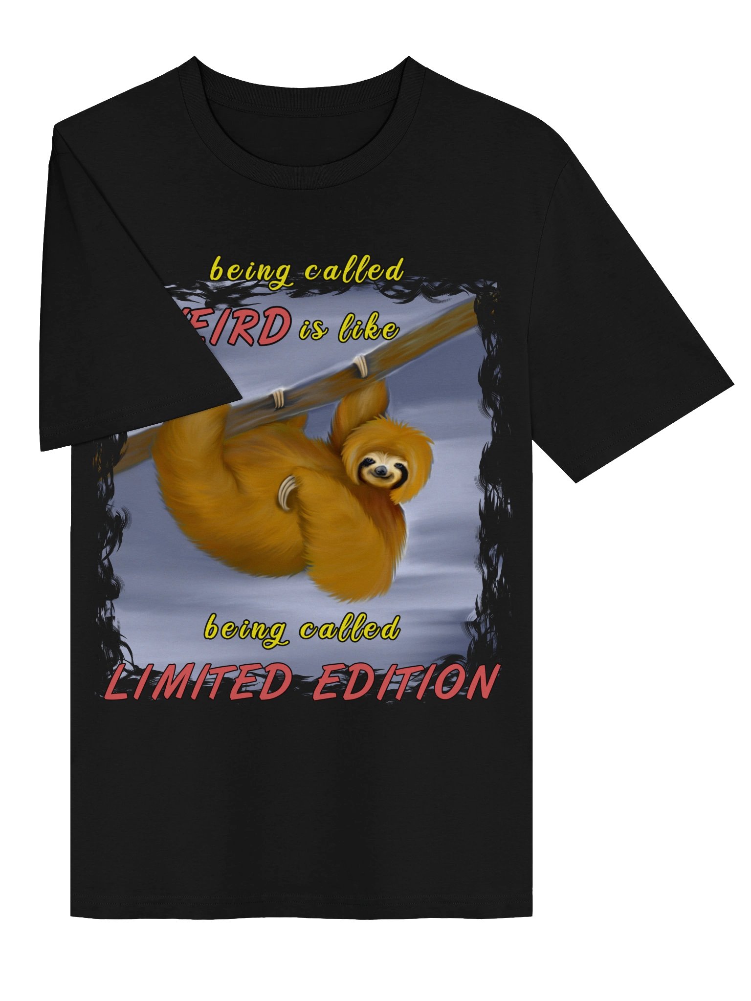 Sloth "LIMITED EDITION" T-Shirt. Unisex Stanley/Stella Organic Ribbed Neck T-Shirt product image (2)