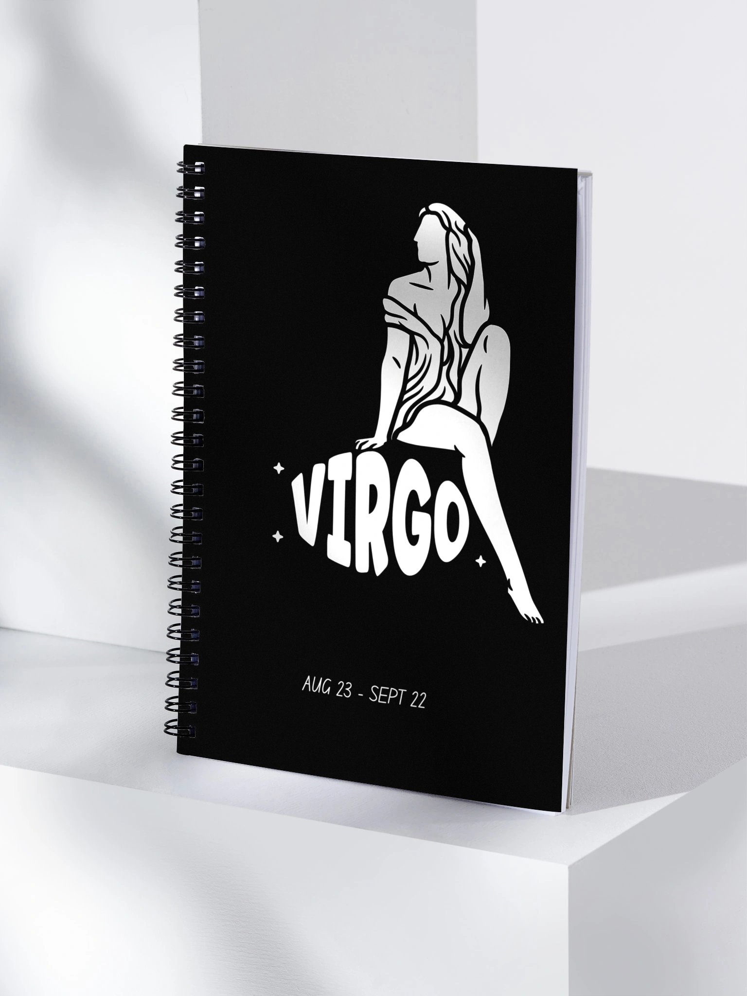Virgo Zodiac Notebook – Astrology Maiden Design | Mystical Celestial Journal for Virgo product image (4)