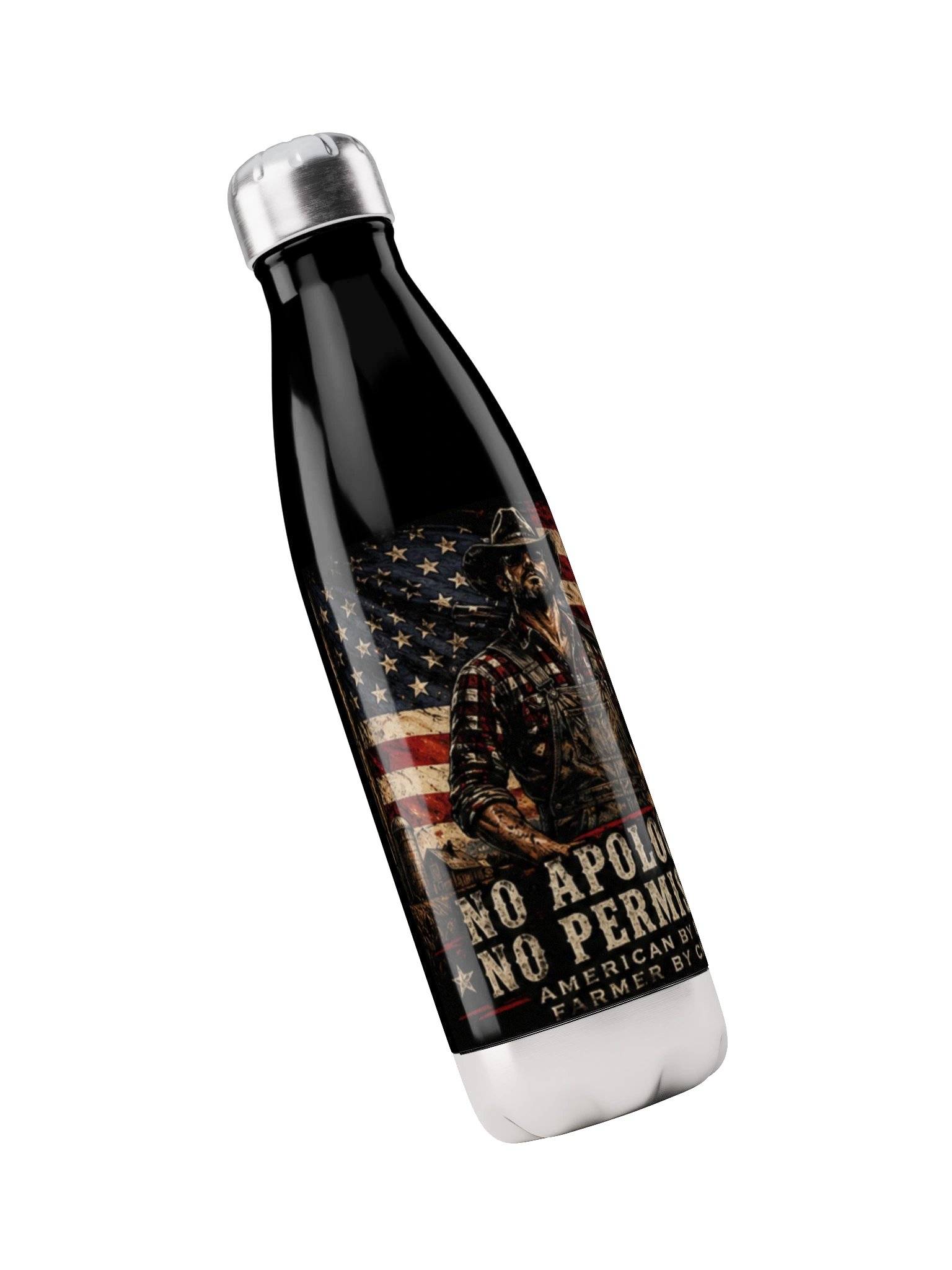 No Apologies - No Permission Statement Water Bottle product image (3)