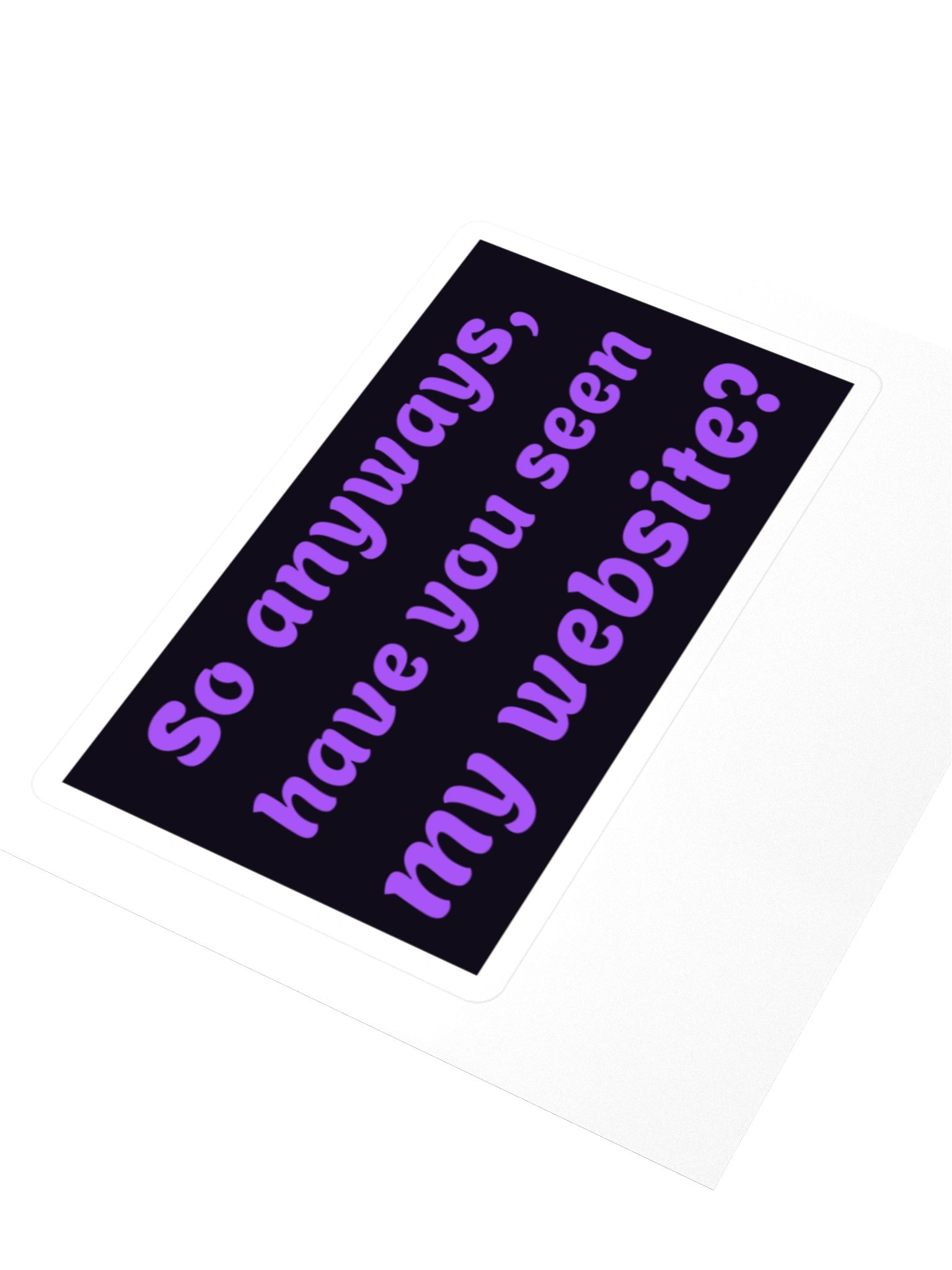 So Anyways Website — Block Sticker product image (3)