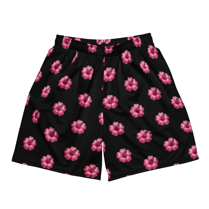 NRG Cherry Blossom Athletic Shorts (Black) product image (2)