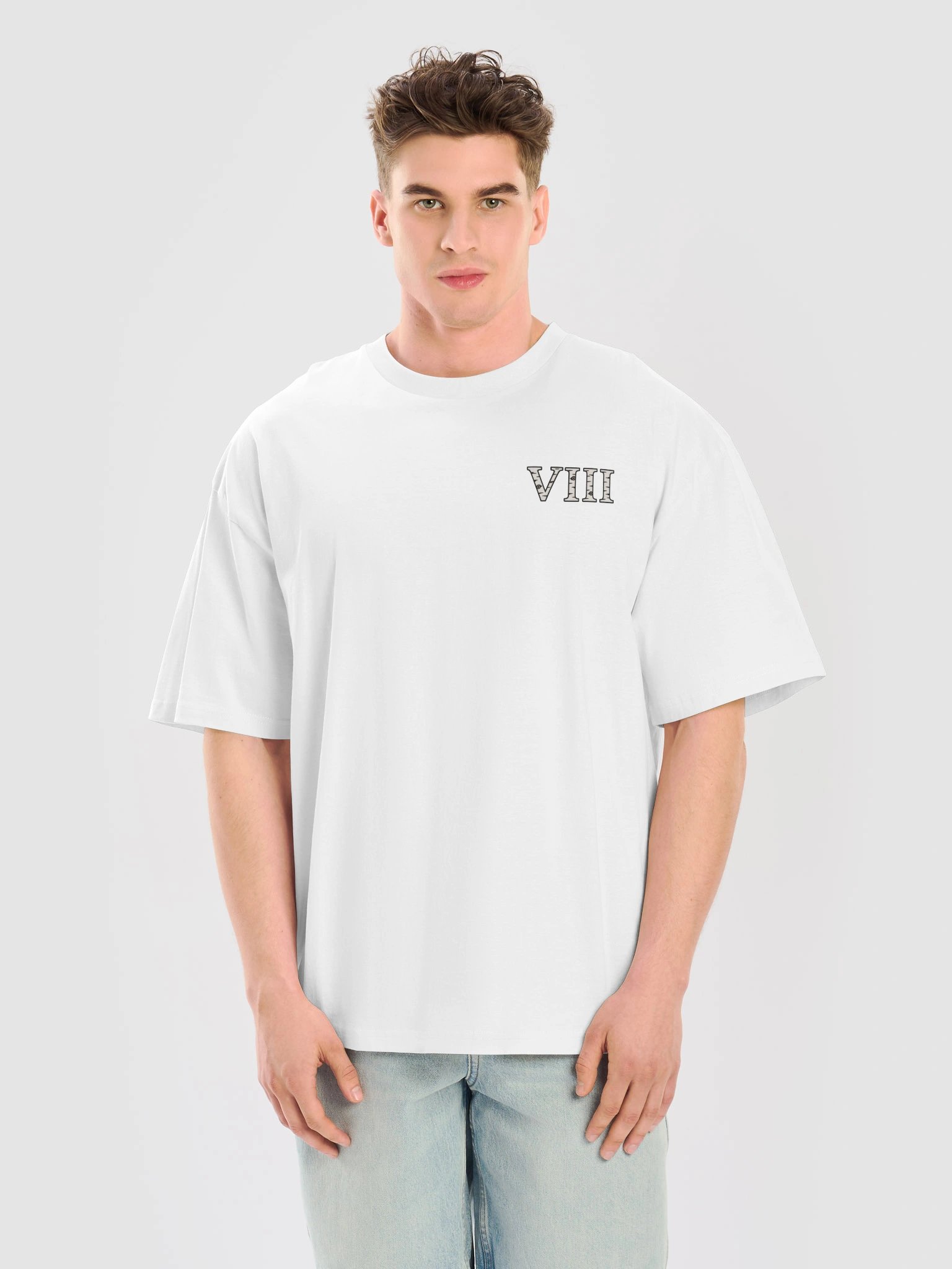 Warrior VIII Oversized Tee (White) product image (1)