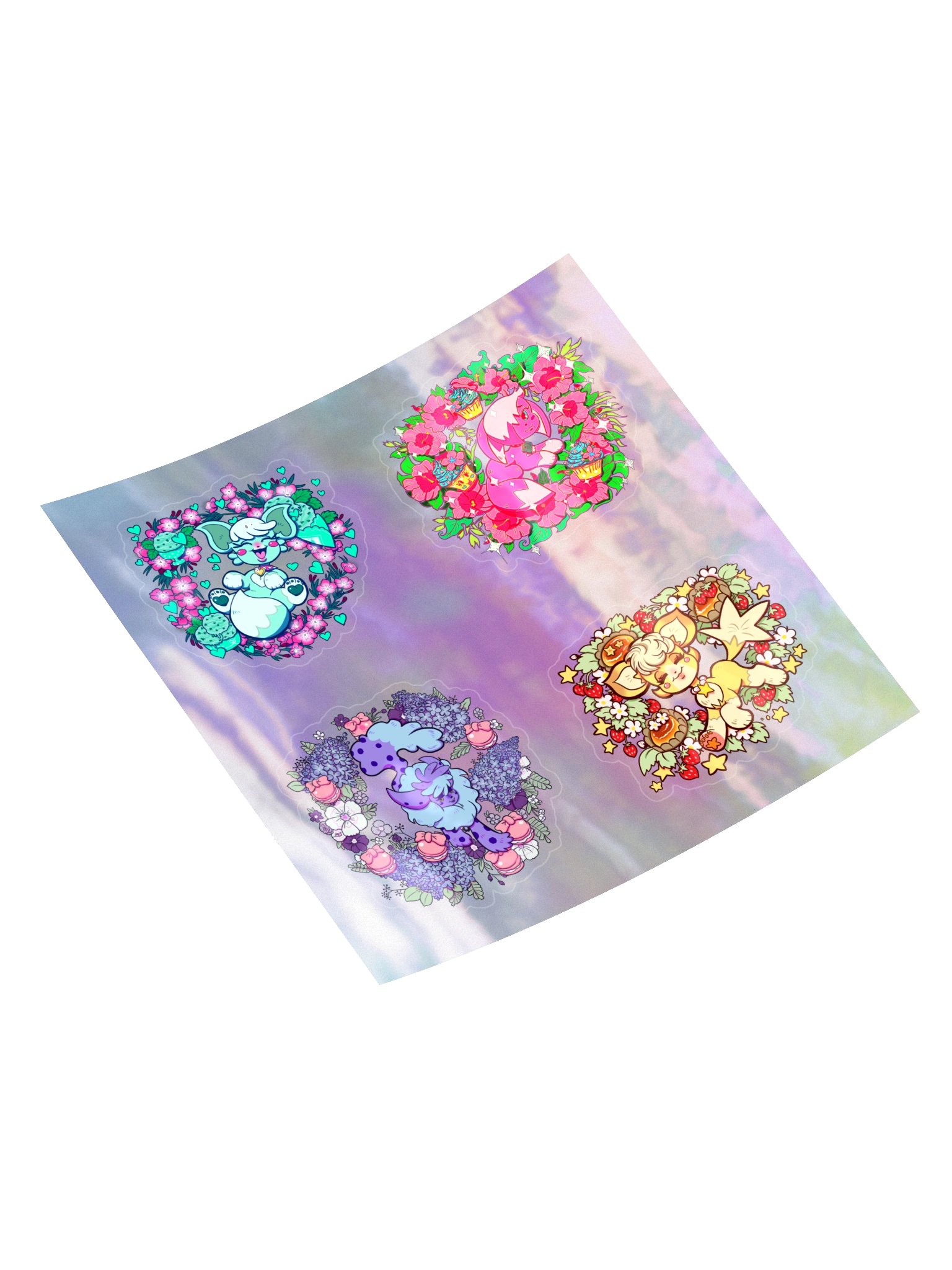 Holographic Fox Stickers product image (4)