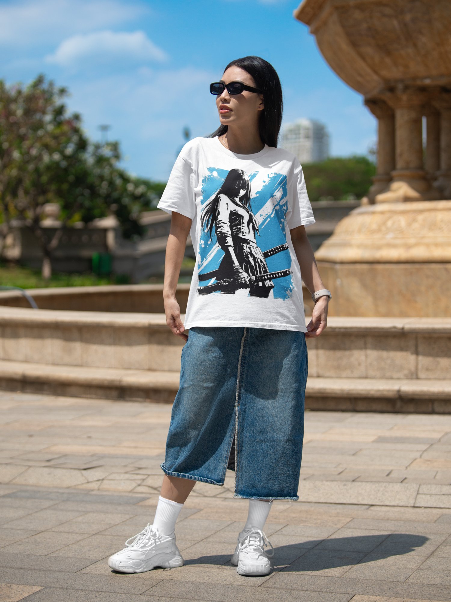 Samurai School Girl Premium Soft Tee product image (3)