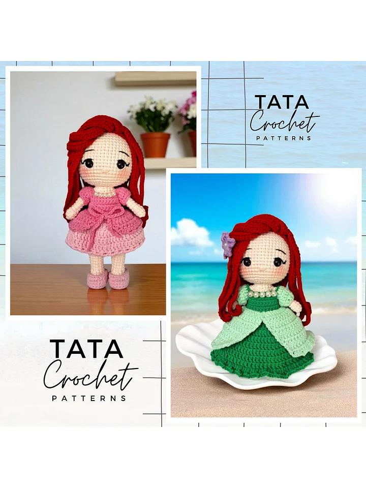PDF -♡- Doll Dress Up & Transformation -♡- Princess Amigurumi Crochet Pattern product image (1)
