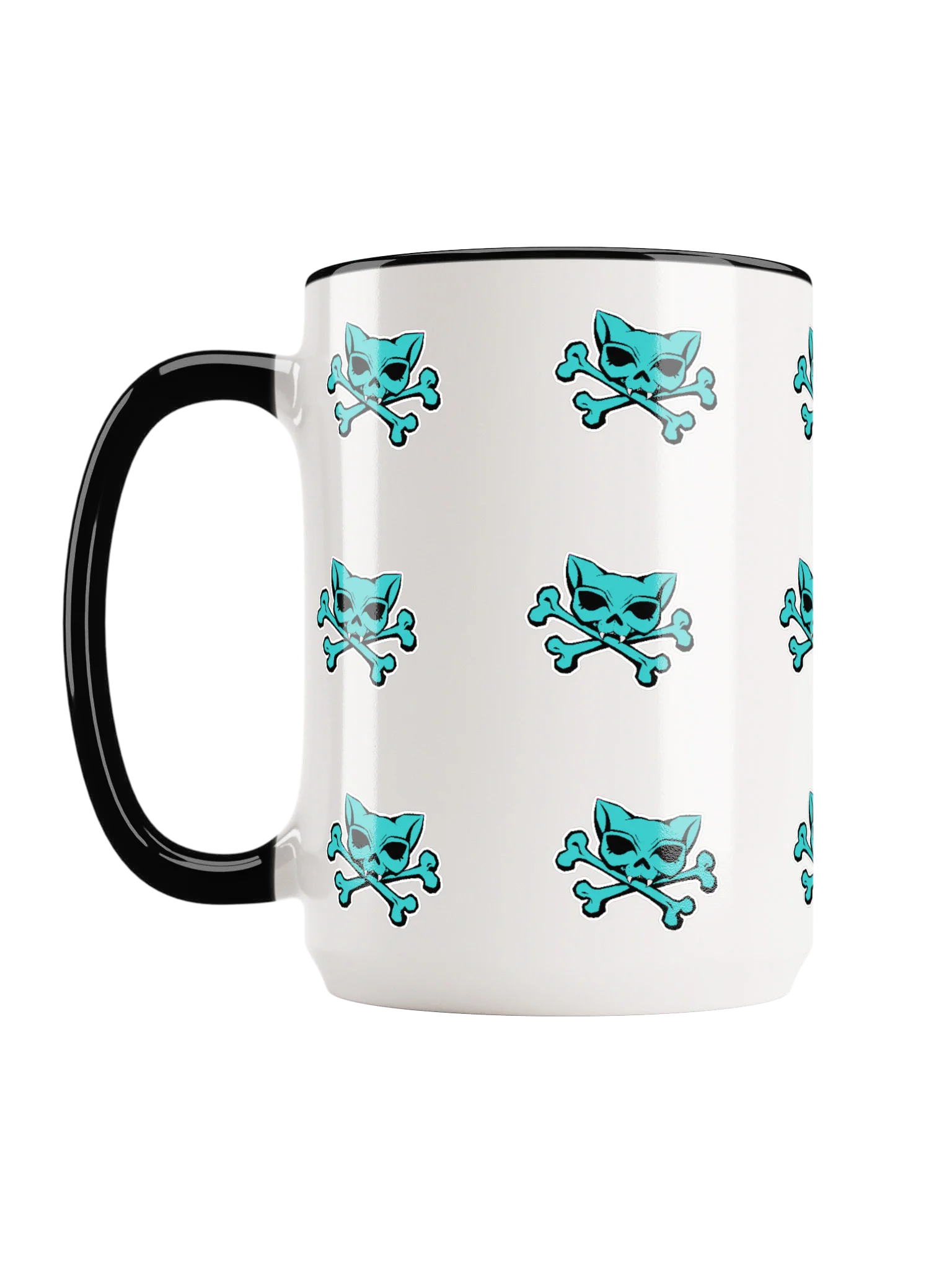 Turquoise Kat Skull Colorful Mug product image (2)
