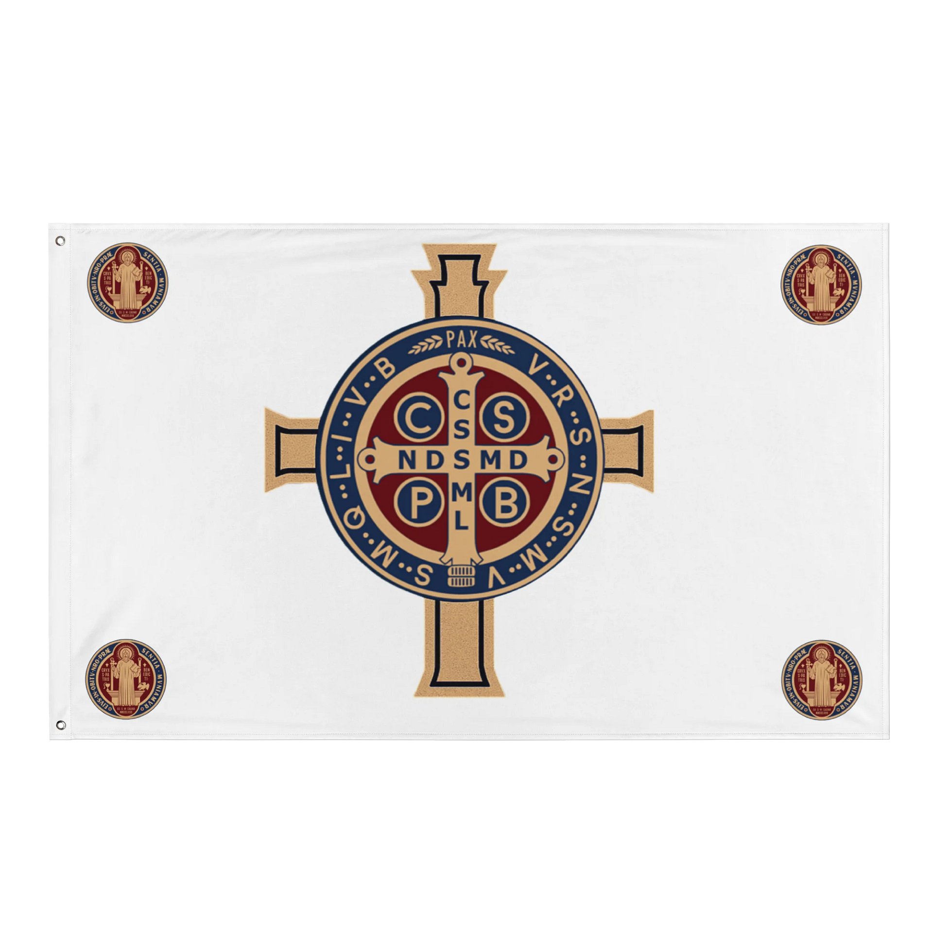 Saint Benedict Medal design - Flag product image (1)