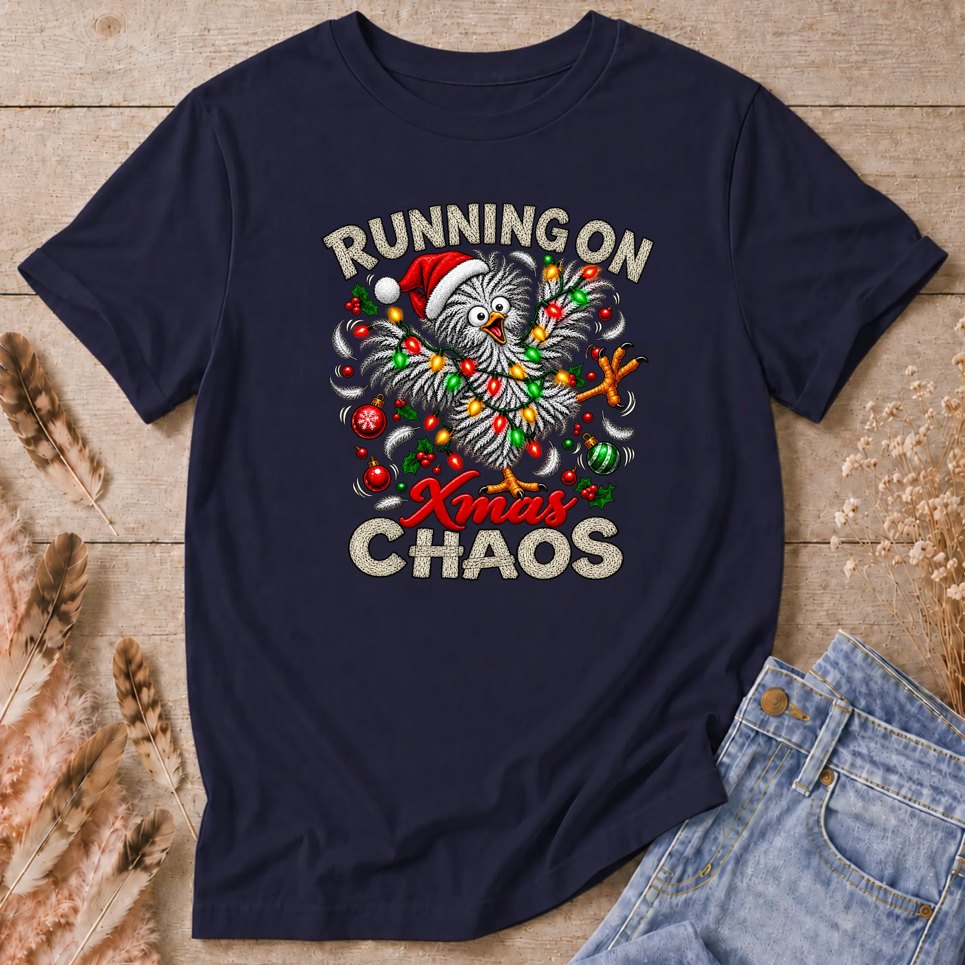  Running on Xmas Chaos T-Shirt product image (1)