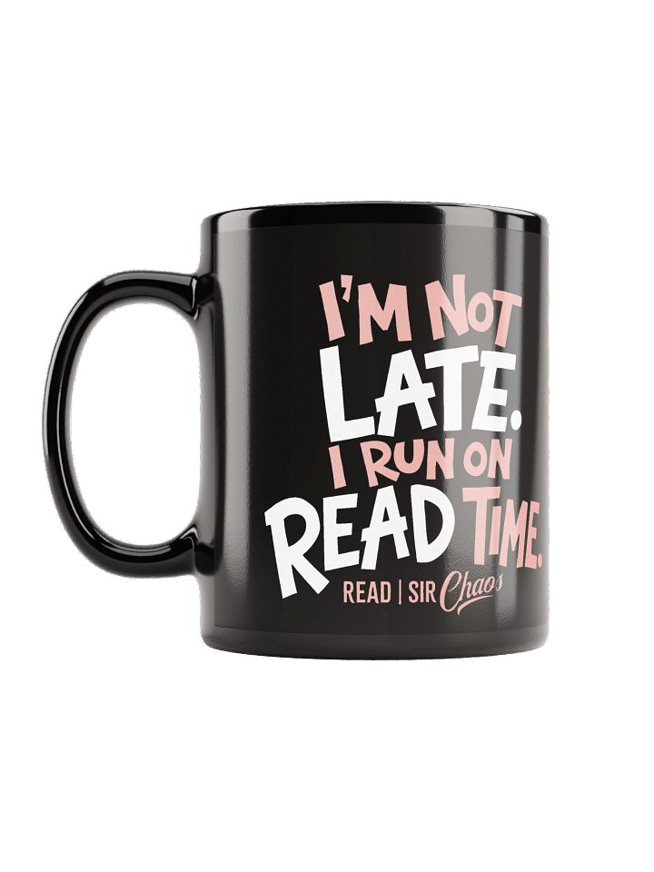 Read Time Black Mug product image (2)