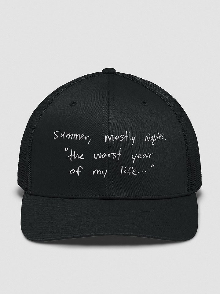 "SUMMER, MOSTLY NIGHTS..." HAT product image (1)