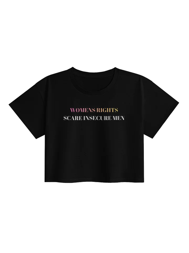 WOMENS RIGHTS SCARE INSECURE MEN UNISEX LOOSE FITTING CROPPED TOP product image (1)