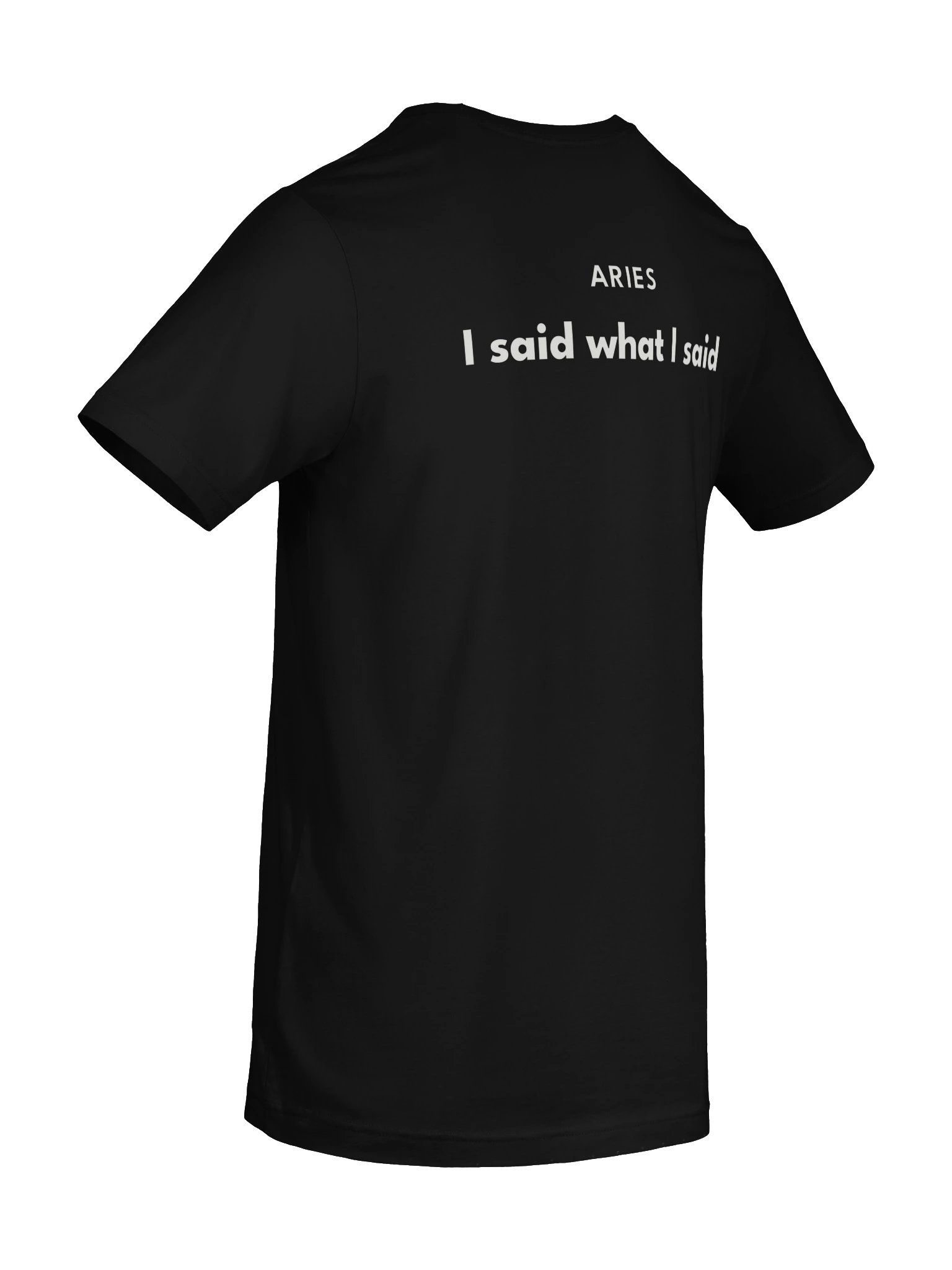 Aries I Said What I Said T-Shirt | Zodiac Back Print Tee product image (3)