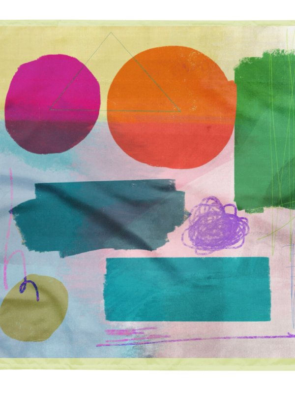 Playful Abstract Art Print Bandana product image (8)