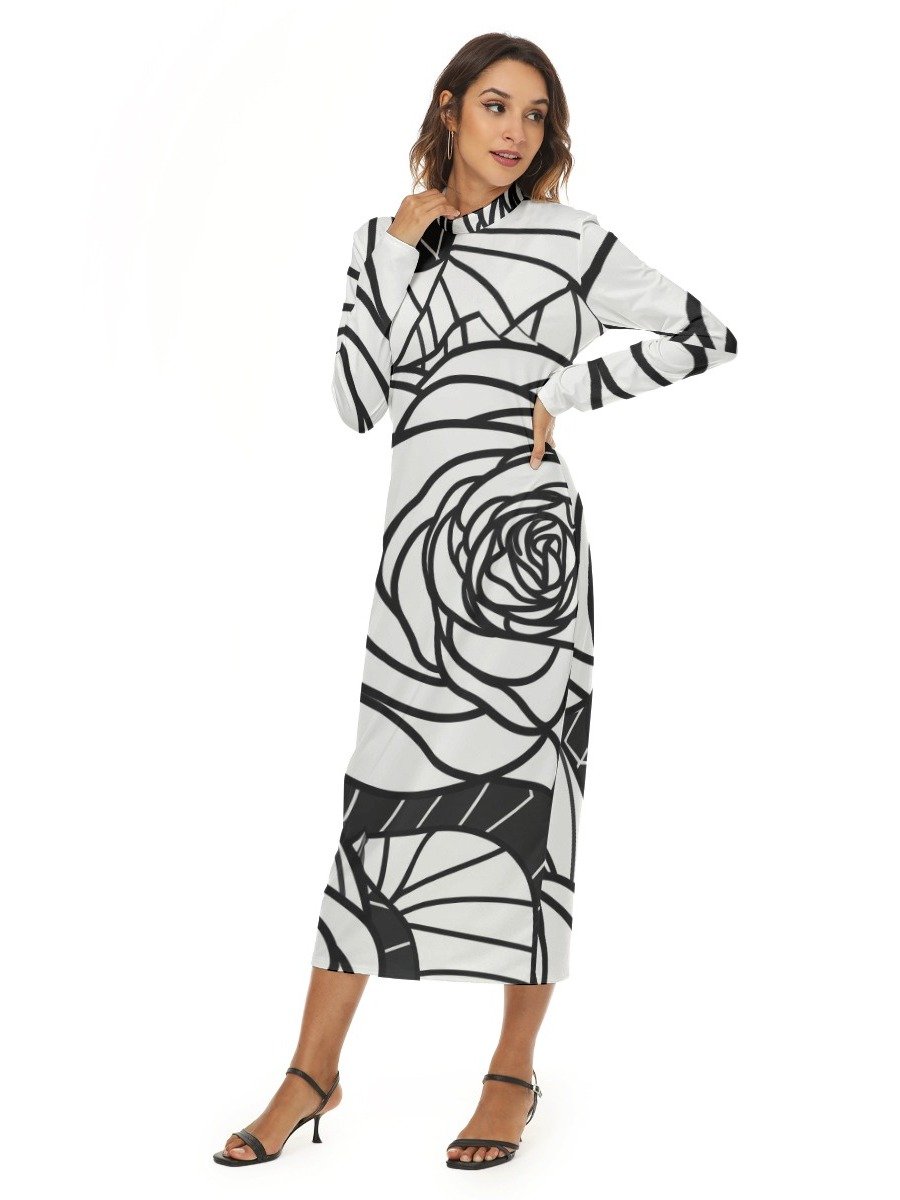 Midnight Rose Statement Maxi Dress product image (3)