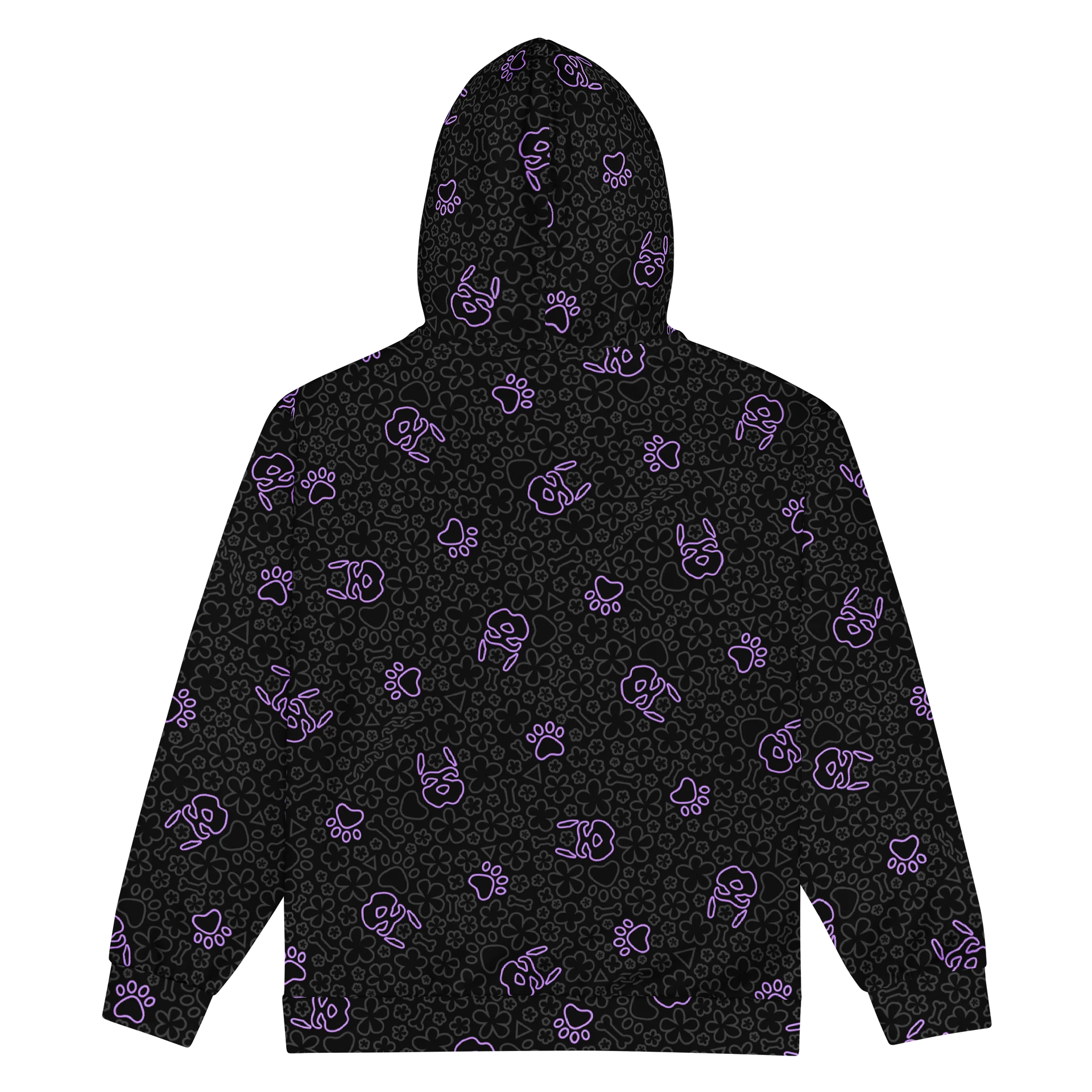 Psych Pattern Zip-Up Hoodie - Night Purple product image (2)